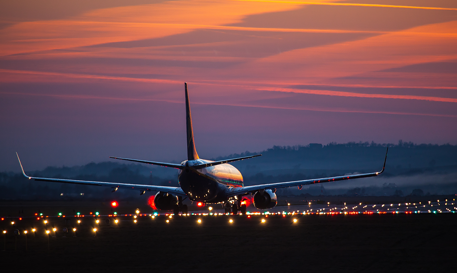 Wallpaper, plane, Poland, Boeing, ryanair, Cracow, Takeoff, runway, balice 1920x1149