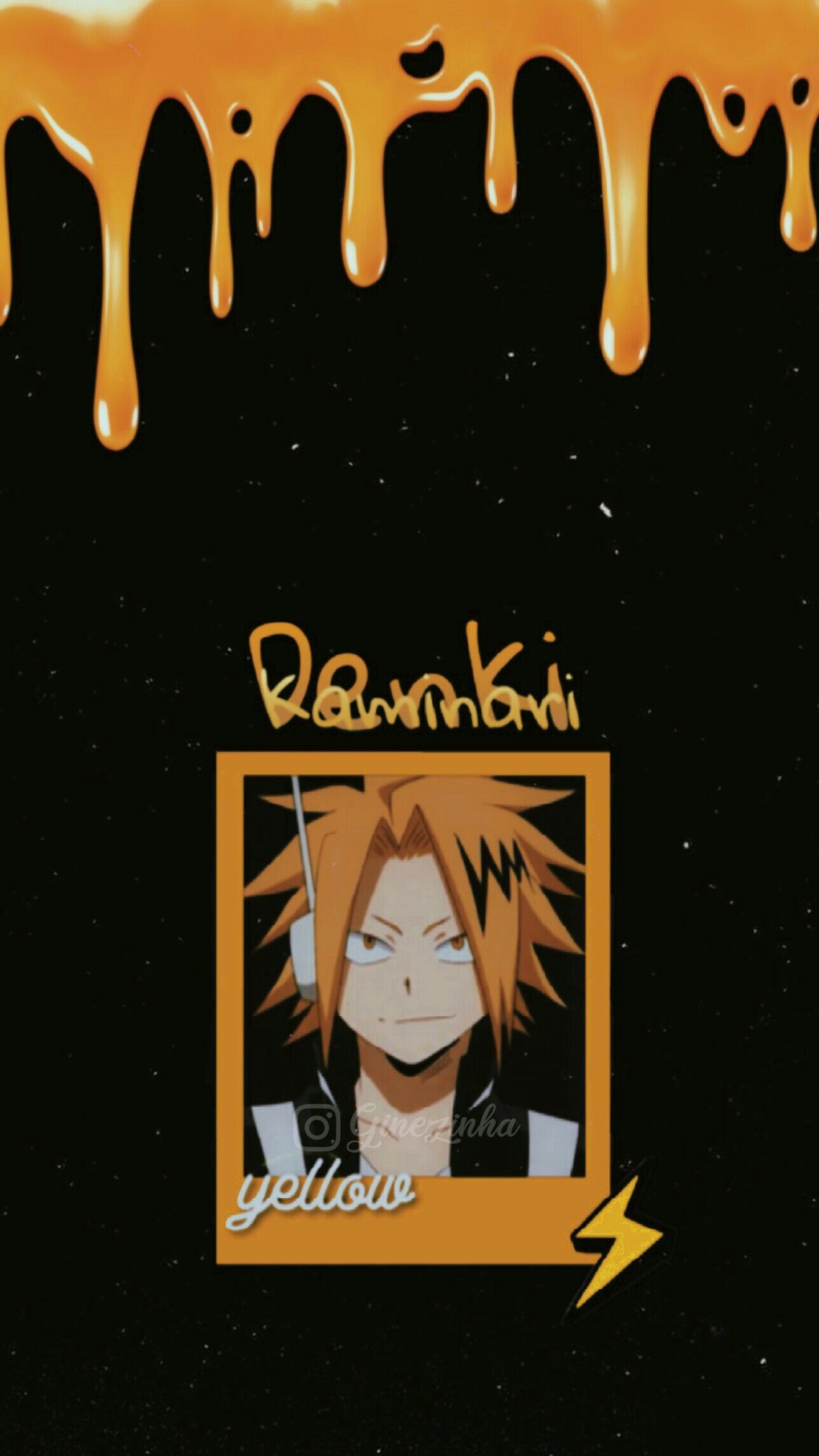 Denki Kaminari Lockscreen. Anime wallpaper, Anime background, Anime