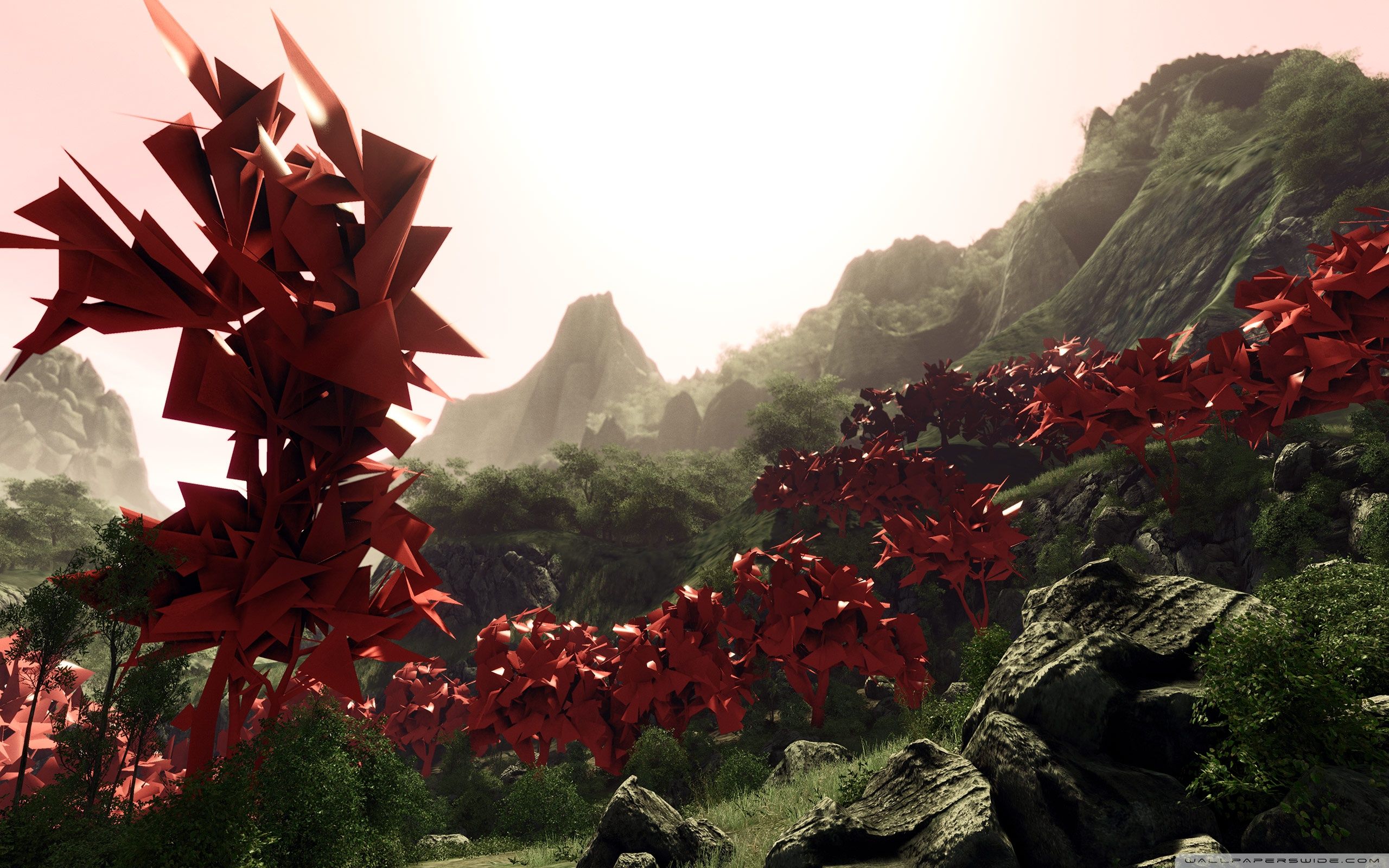 Abstract Landscape Wallpaper