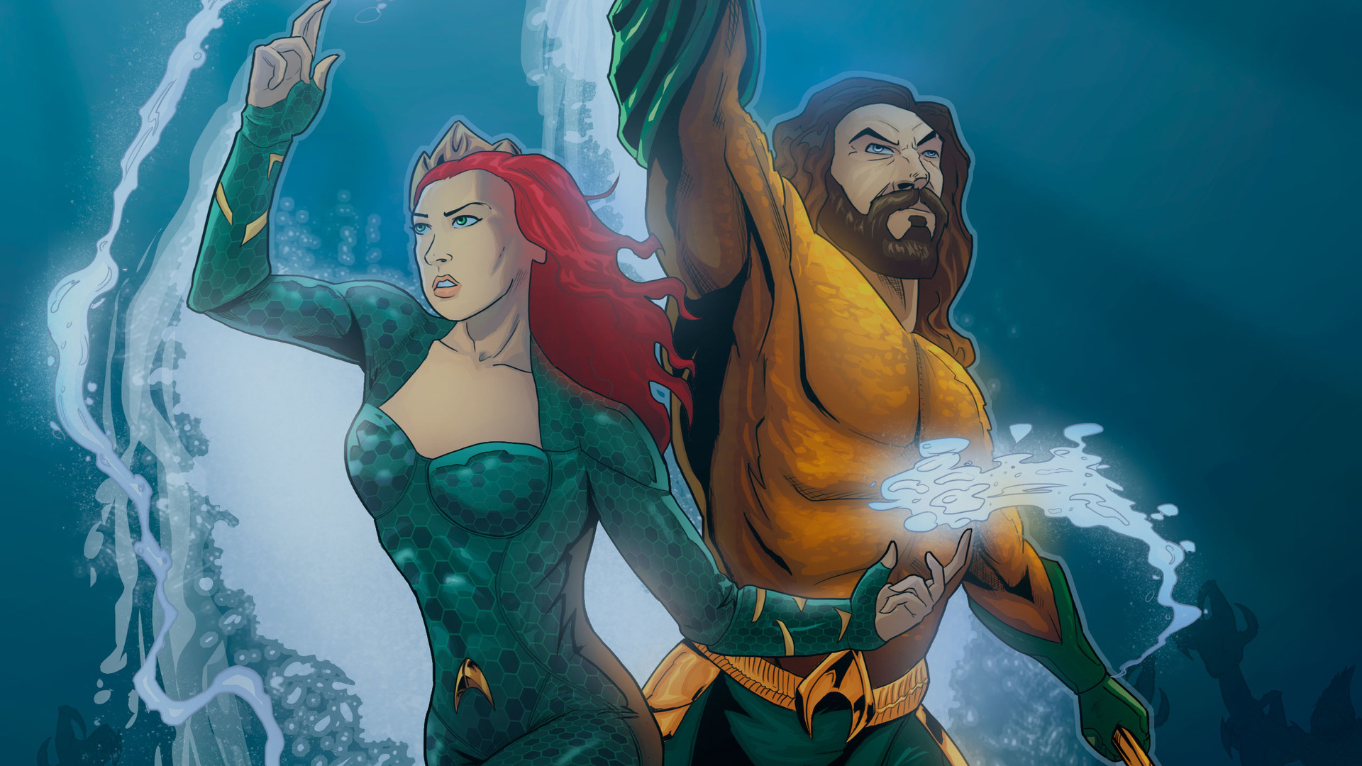 Aquaman And Mera, HD Superheroes, 4k Wallpapers, Image, Backgrounds, Photos...