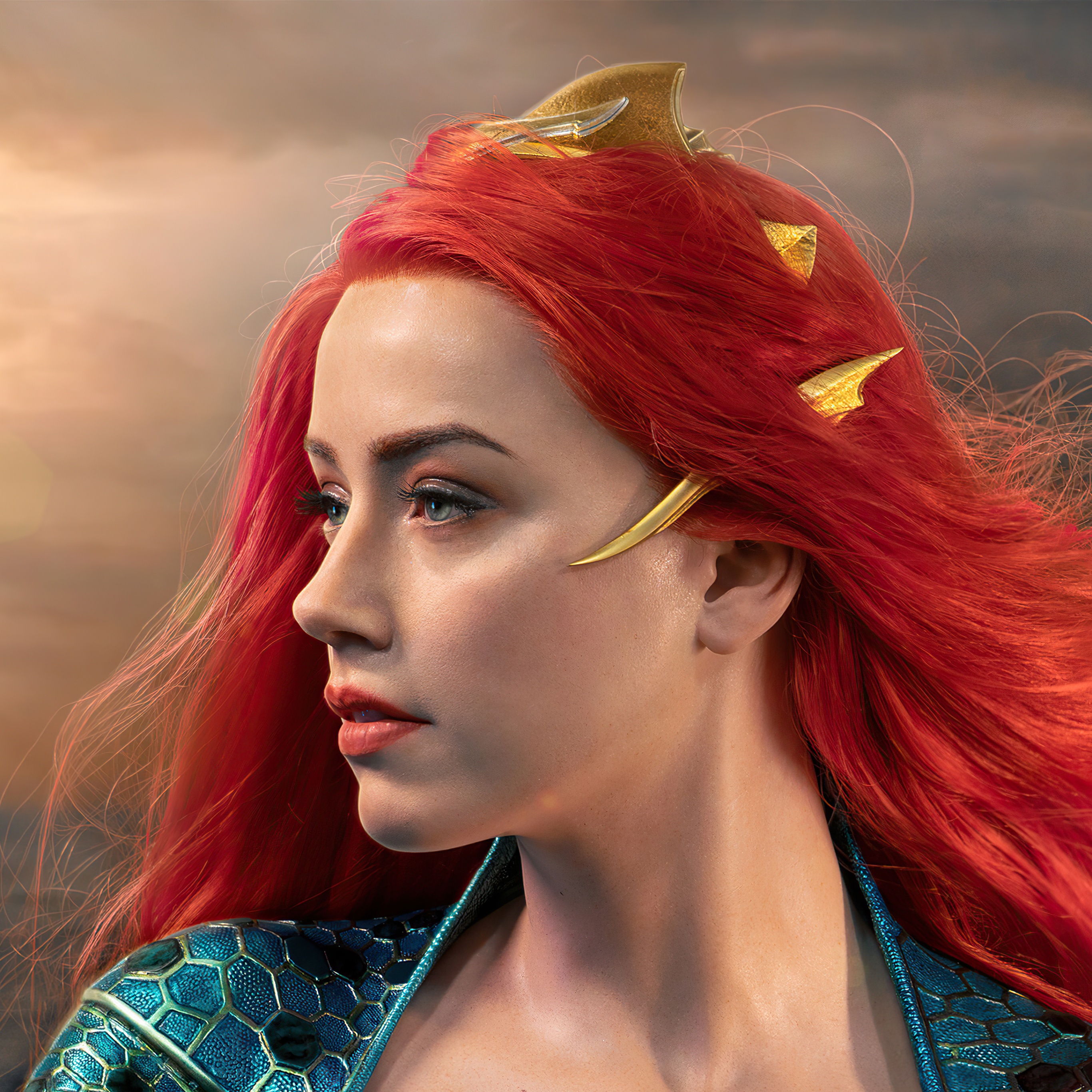 Mera Wallpaper 4K, Amber Heard, Aquaman, DC Comics, 5K, Graphics CGI