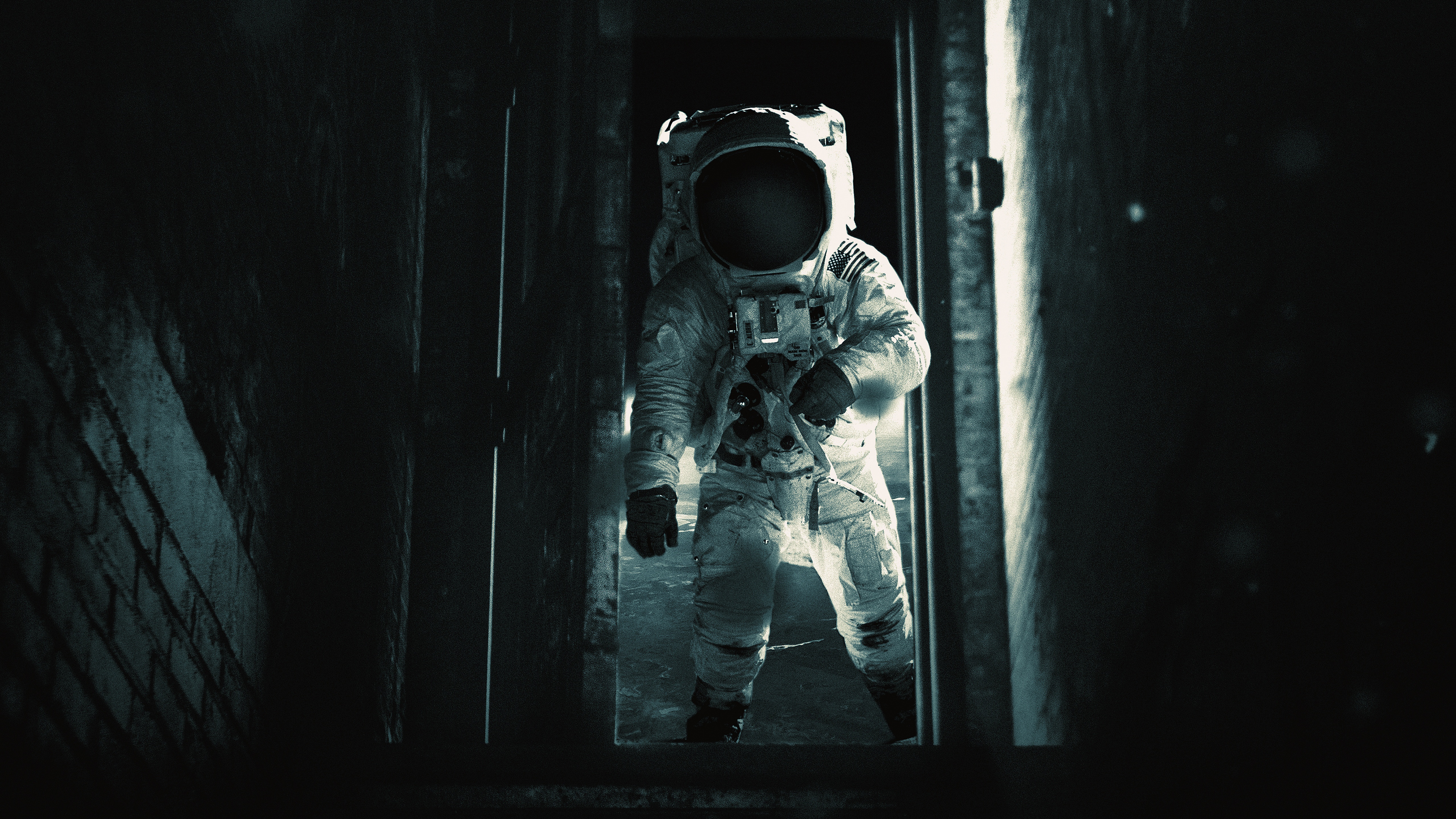 Astronaut Wallpaper 4K, Exploration, Dark background, Space suit, Alone, Space