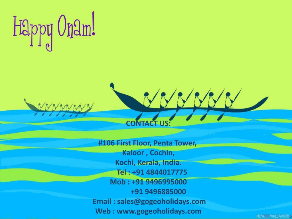 PPT about the specialties of Onam PowerPoint Presentation, free download