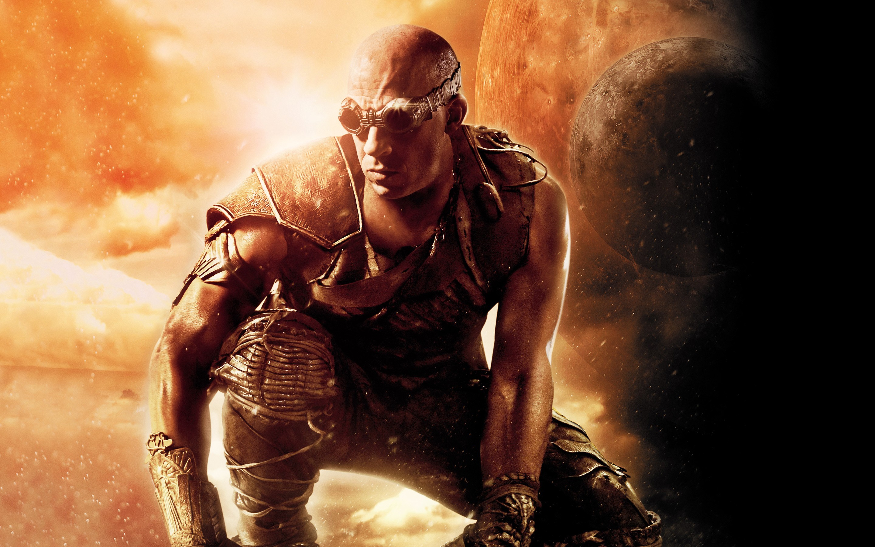 Wallpaper, digital art, movies, The Chronicles of Riddick, screenshot, computer wallpaper, pc game, action film 2880x1800
