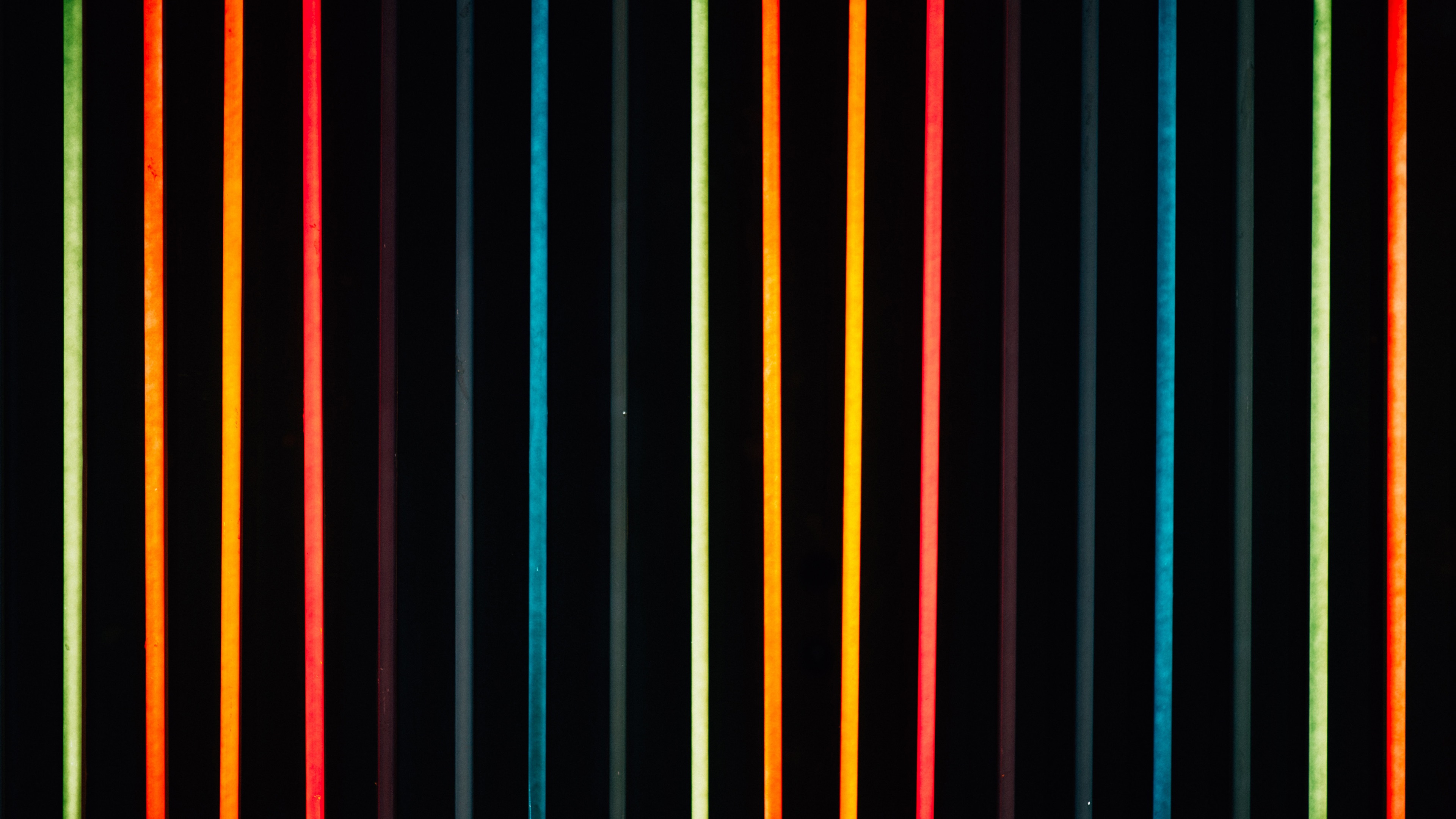 Wallpaper Colorful neon lights, lines 3840x2160 UHD 4K Picture, Image