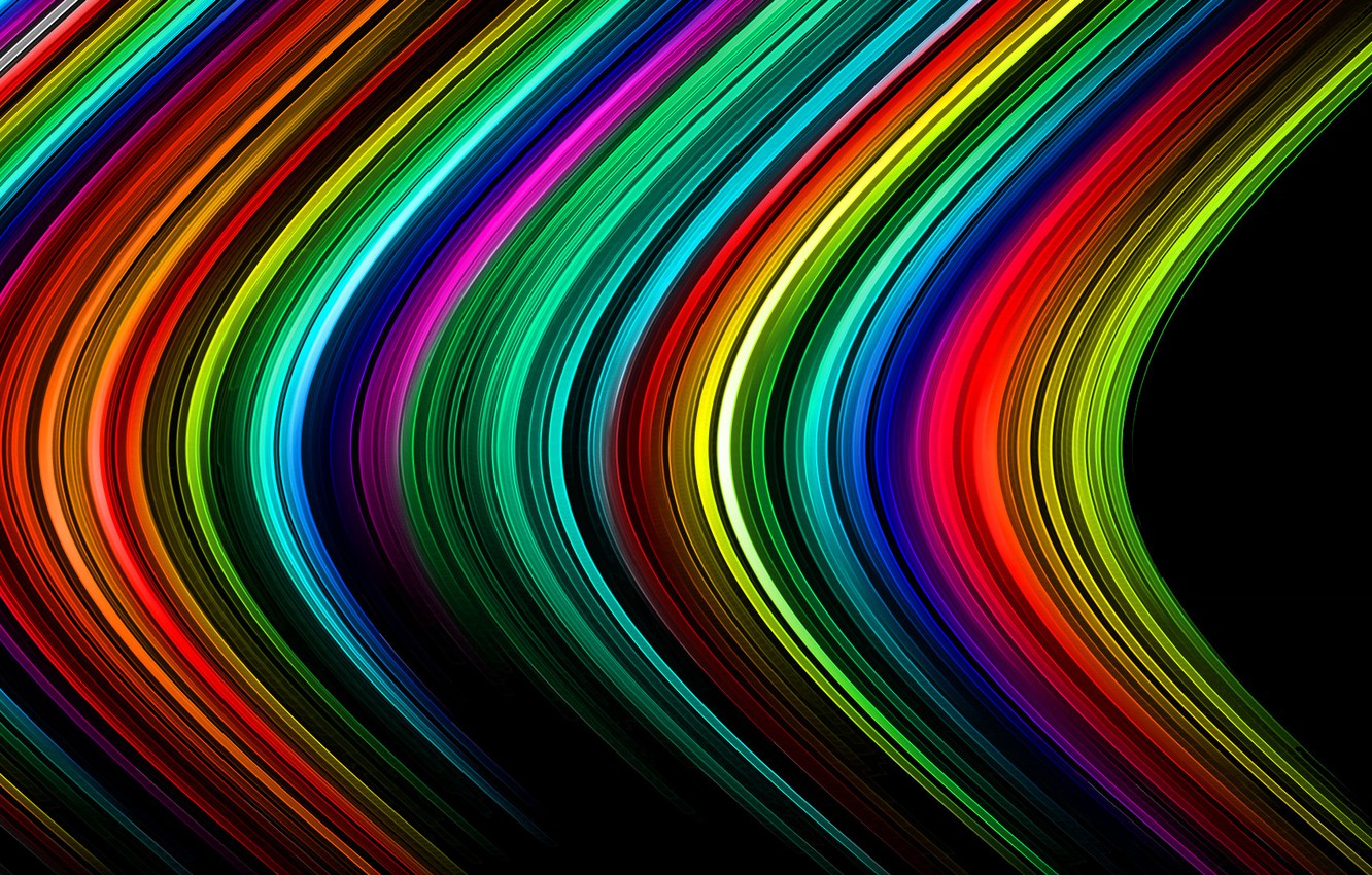 Wallpaper rays, light, line, strip, Wallpaper, color, rainbow image for desktop, section абстракции