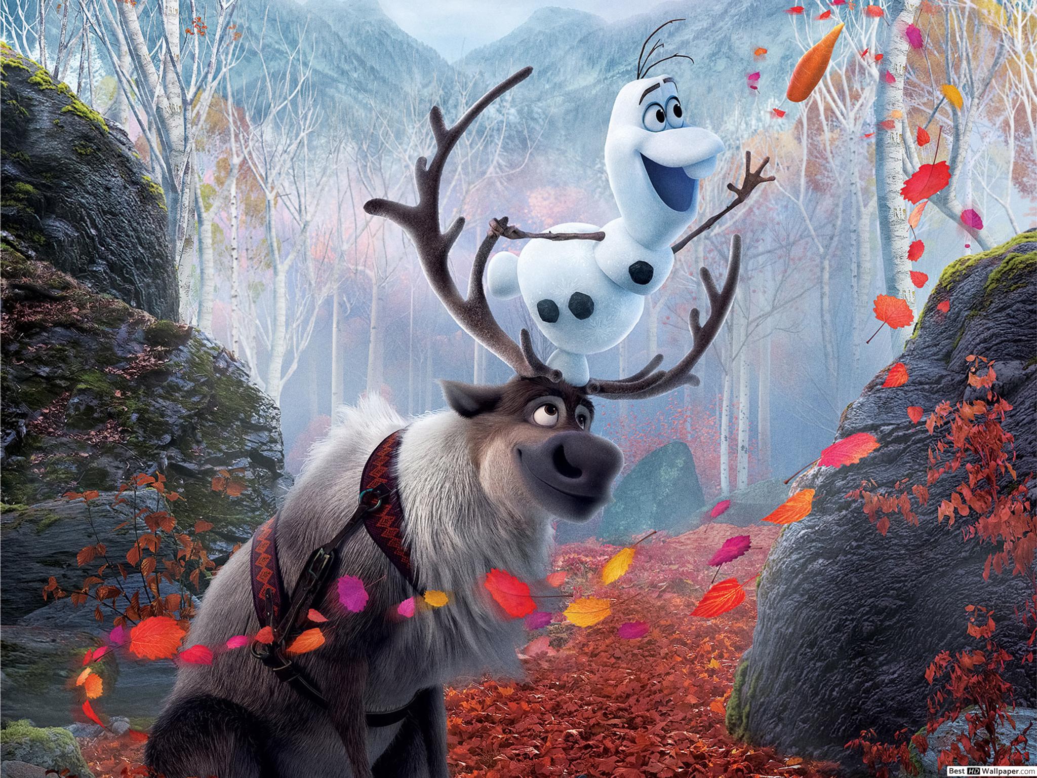 Frozen 2 & Sven HD wallpaper download