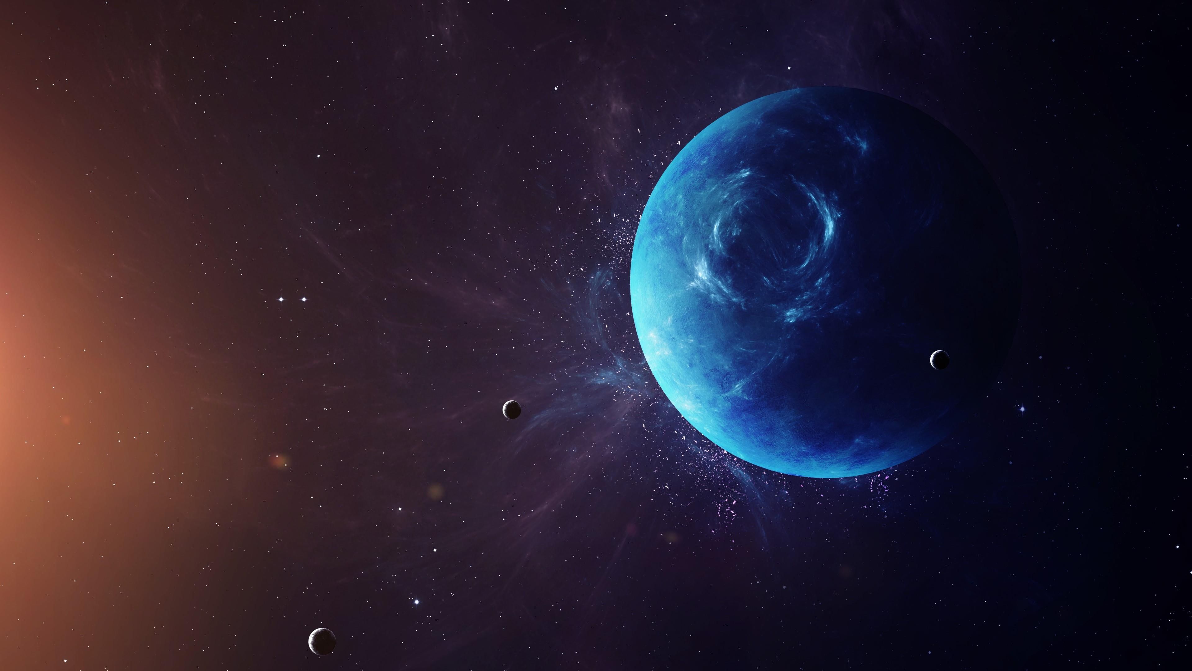 neptune #planet #moon #space solar system K #wallpaper #hdwallpaper #desktop. Solar system wallpaper, Neptune planet, Solar system