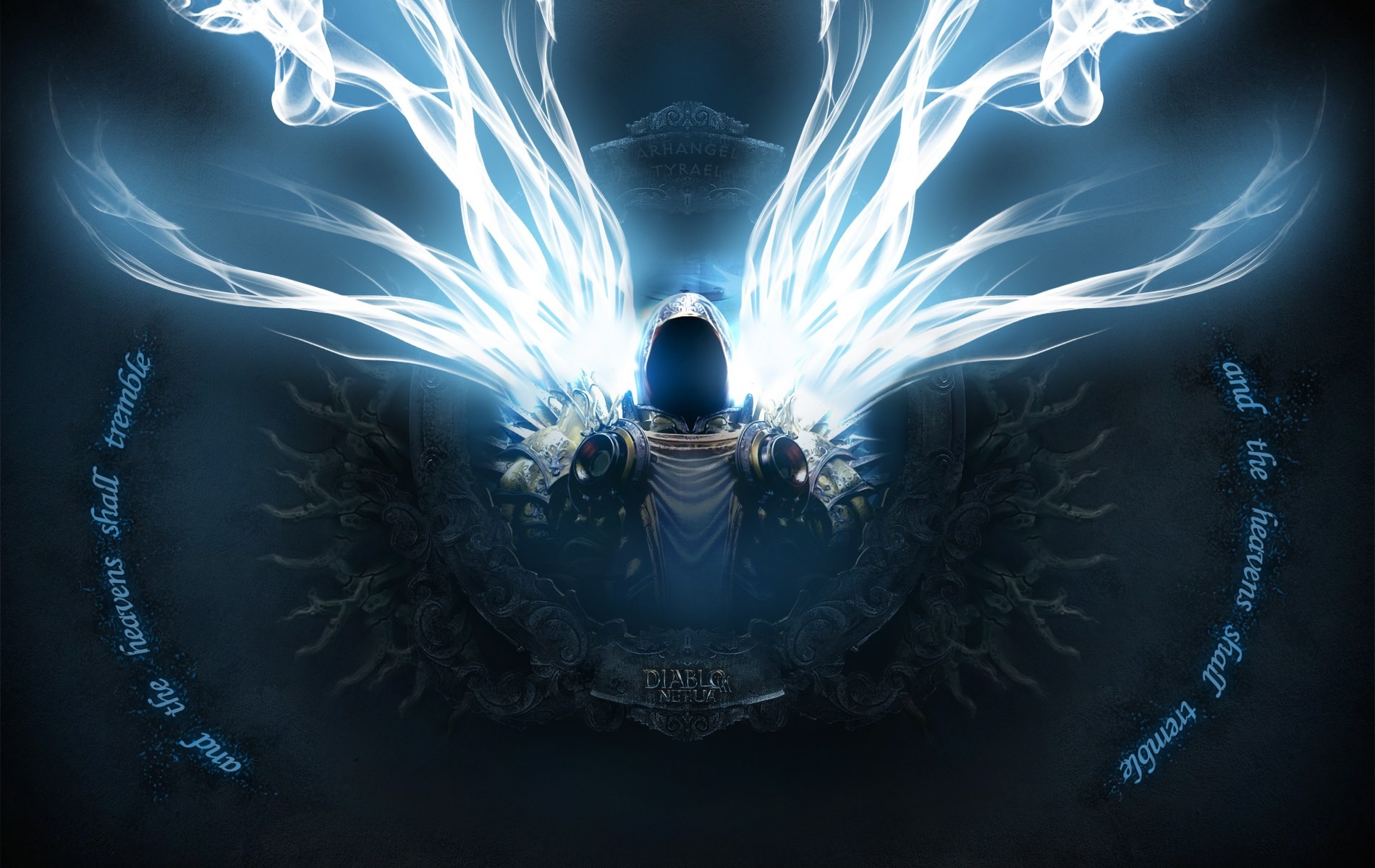 Wallpaper, illustration, Blizzard Entertainment, Diablo III, darkness, screenshot, 1900x1200 px, computer wallpaper, fractal art, special effects, outer space 1900x1200