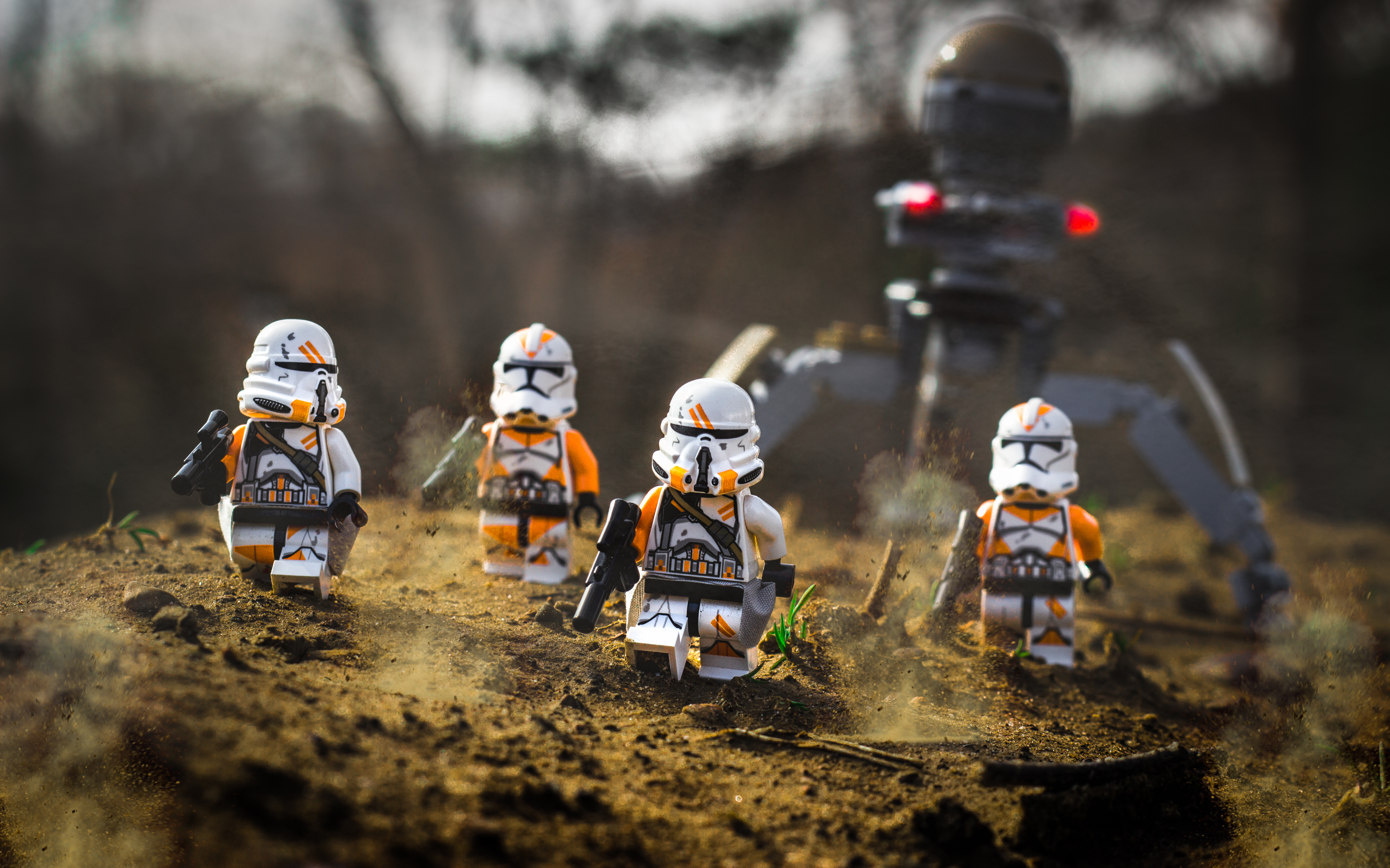 Wallpaper, blue, yellow, green, storm, Trooper, star, wars, war, LEGO, outdoors, clone, troopers, first, order, blasters, afol, minifigs, minifigures, bricks, blocks, Canon, Toy, toys, force, Legos, t3i, republic 5184x3239