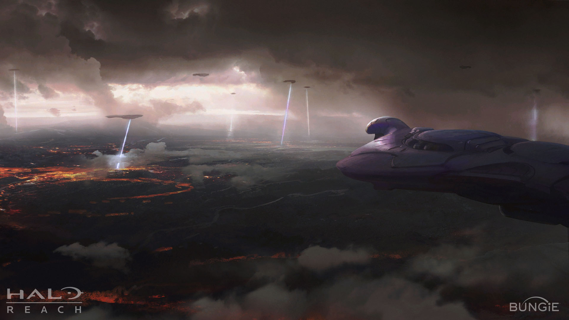 Halo Reach Orbital Strike HD Wallpaperx1080