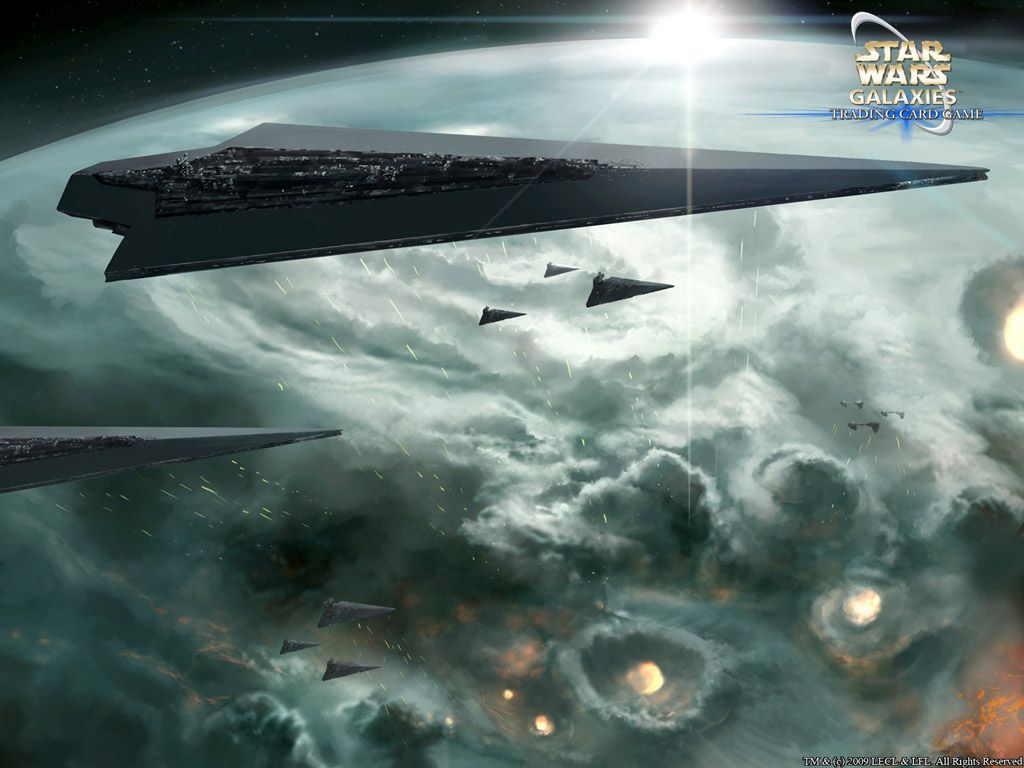 Orbital Strike by Kai Lim (sooo beautifully done). Star wars wallpaper, Star wars ships, Imperial star destroyers