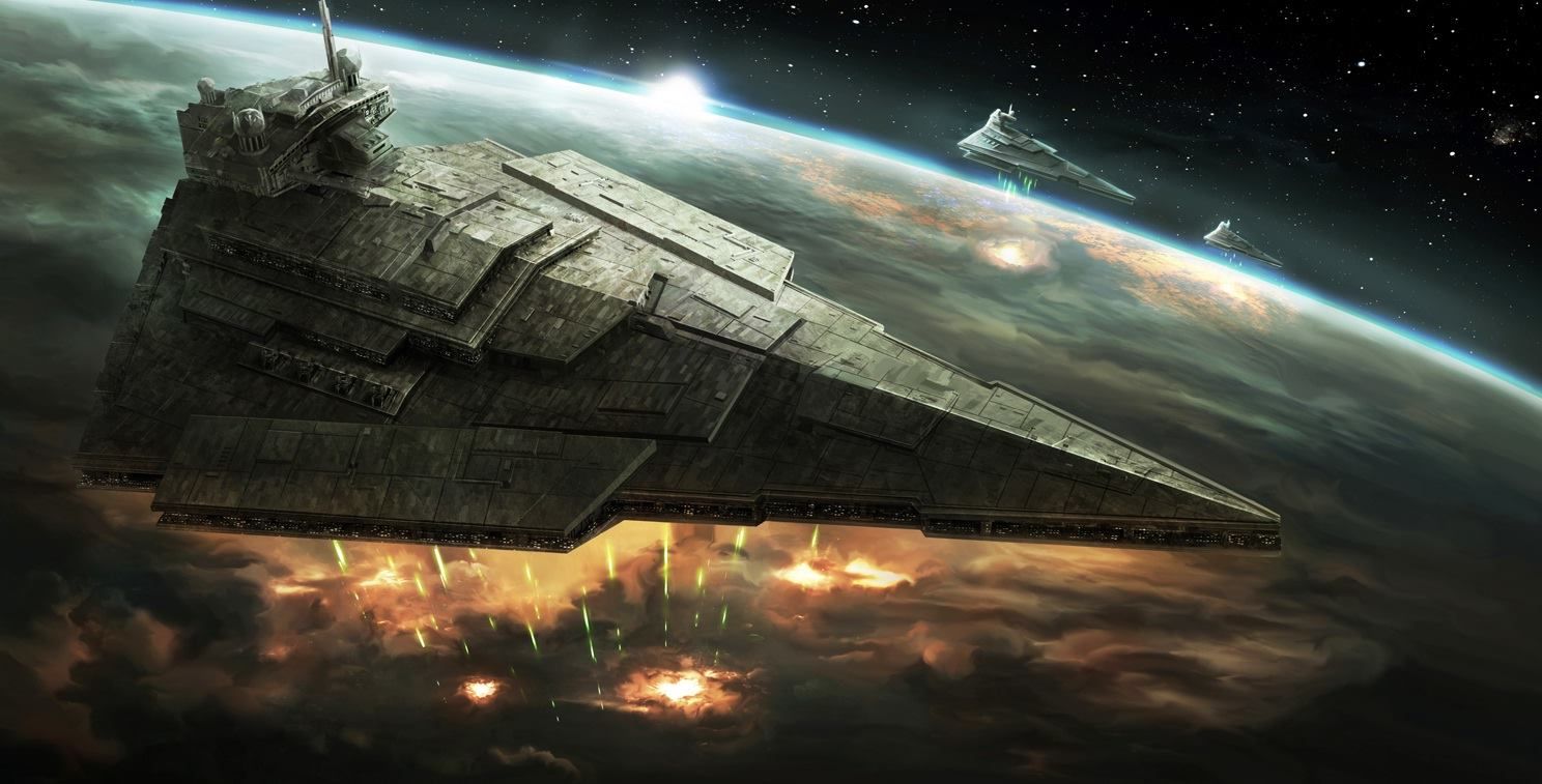 Planetary bombardment. Star wars ships, Star destroyer, Star wars empire