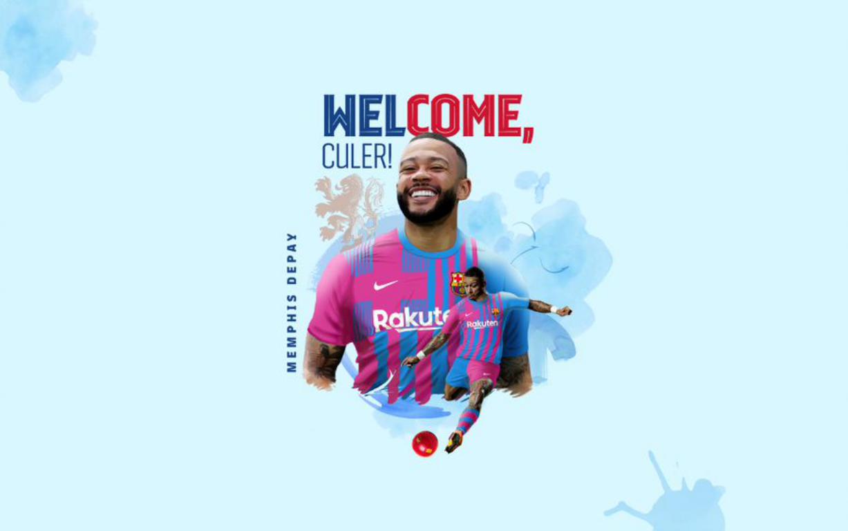 Memphis Depay, Barça's fourth signing