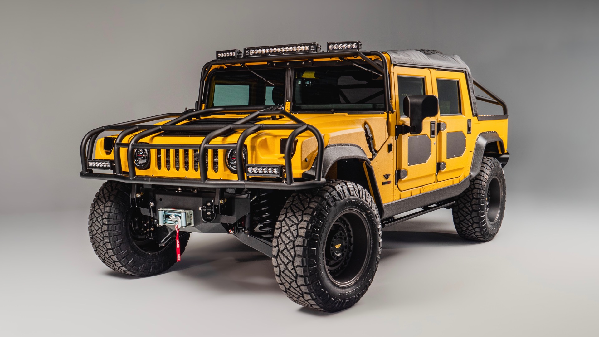 Bright Yellow Mil Spec M1 R Is An 800 Hp Go Anywhere, Look At Me Off Road Hummer H1