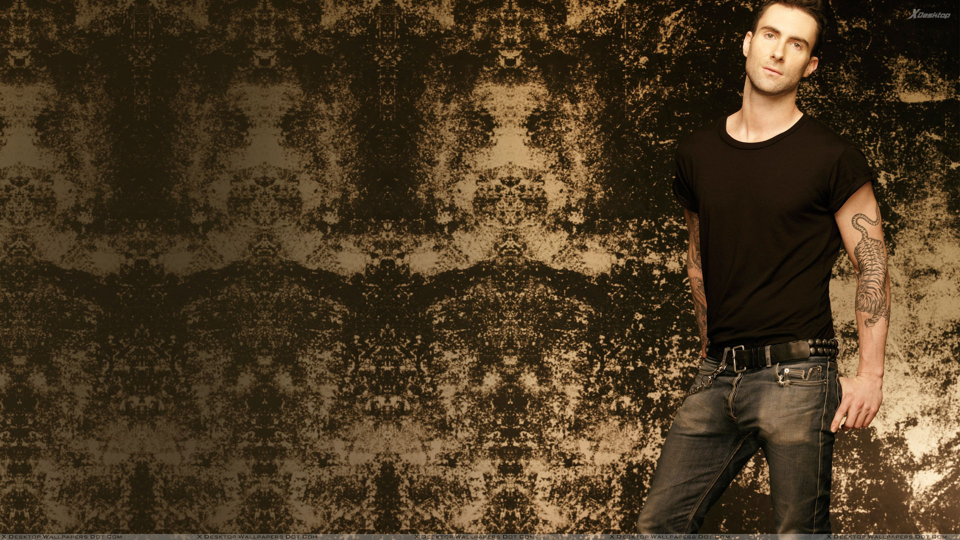 Free download Adam Levine in Black T shirt And Tatoo on Arm Wallpaper [1920x1080] for your Desktop, Mobile & Tablet. Explore Adam Levine Wallpaper. Adam Levine Wallpaper, Adam Thielen