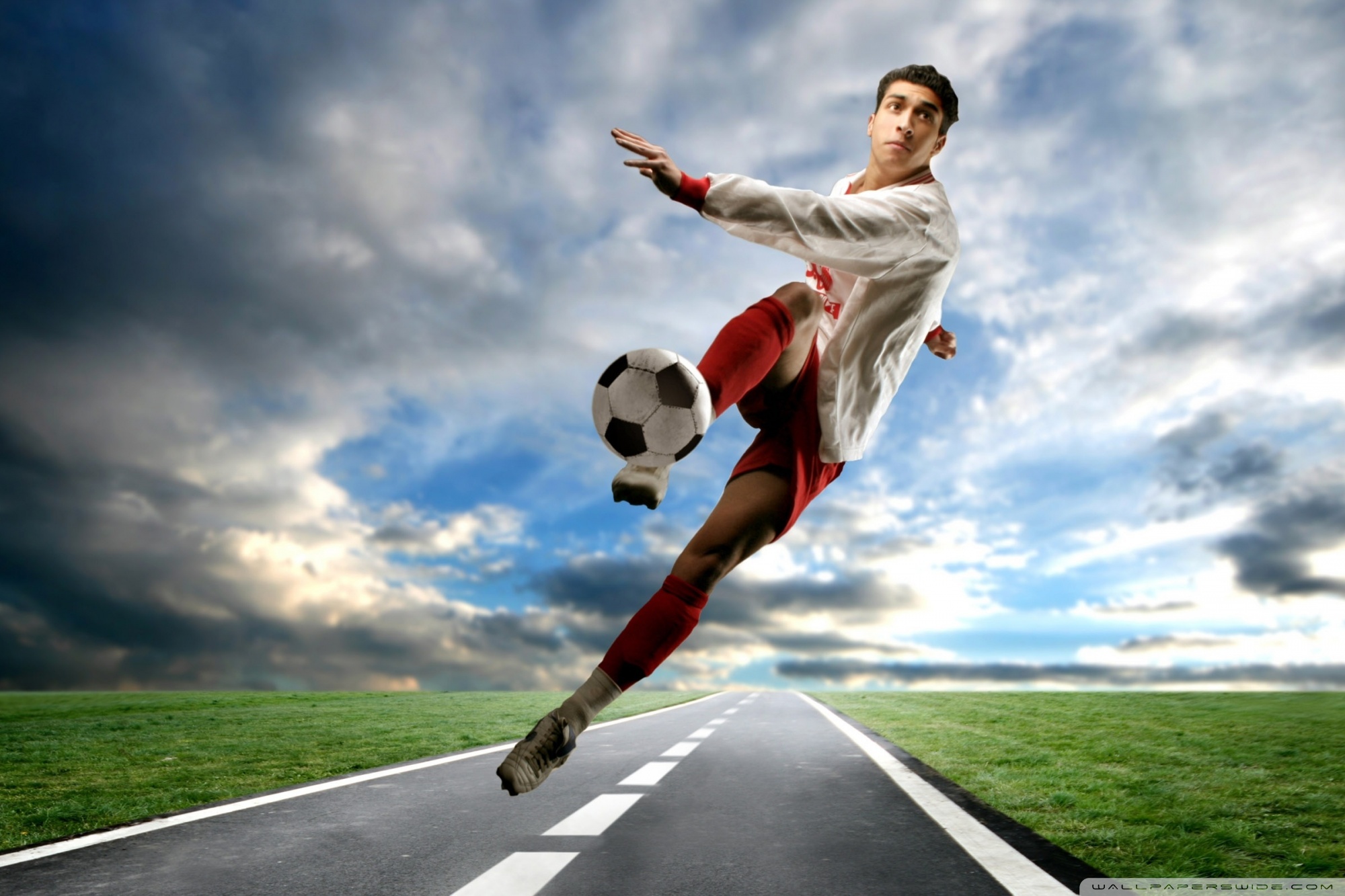 Soccer Player Wallpaper Soccer Player In Action HD Wallpaper