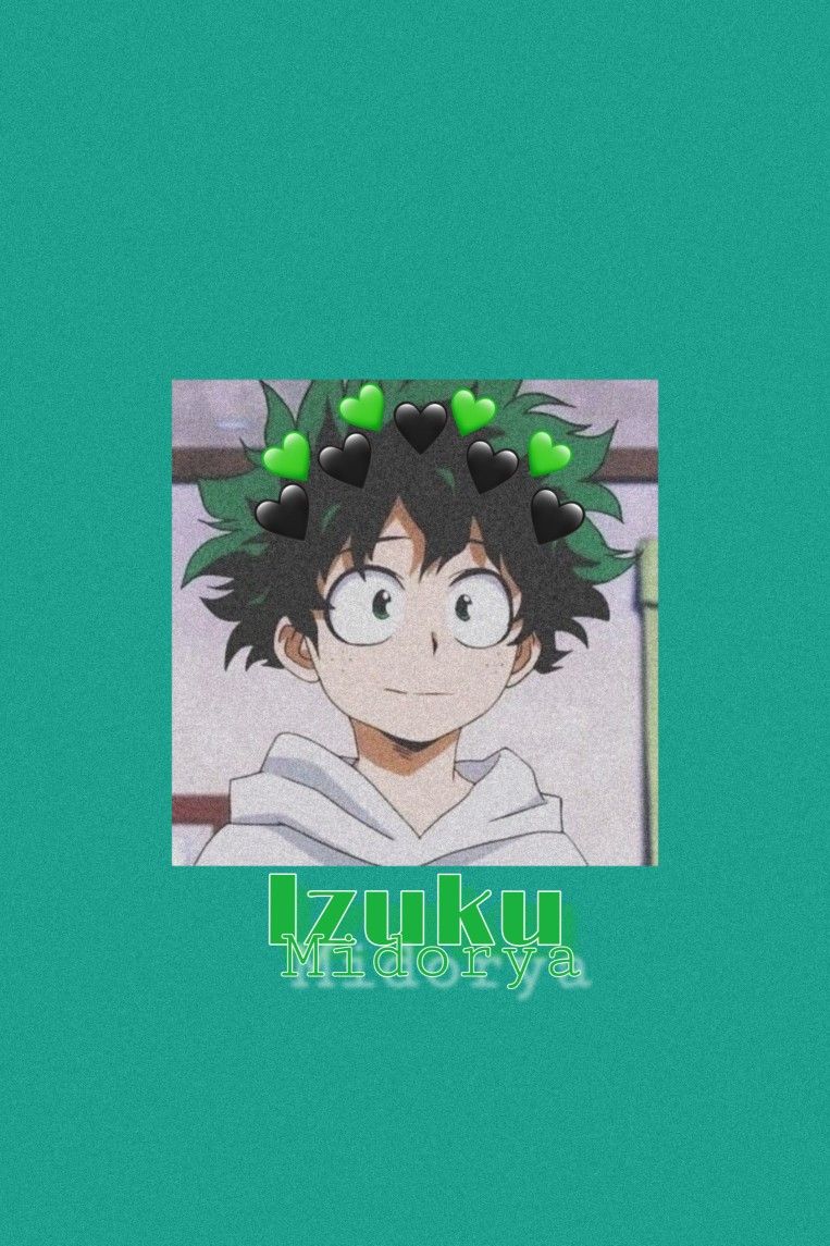 deku green wallpaper. Green wallpaper, Anime love, Wallpaper