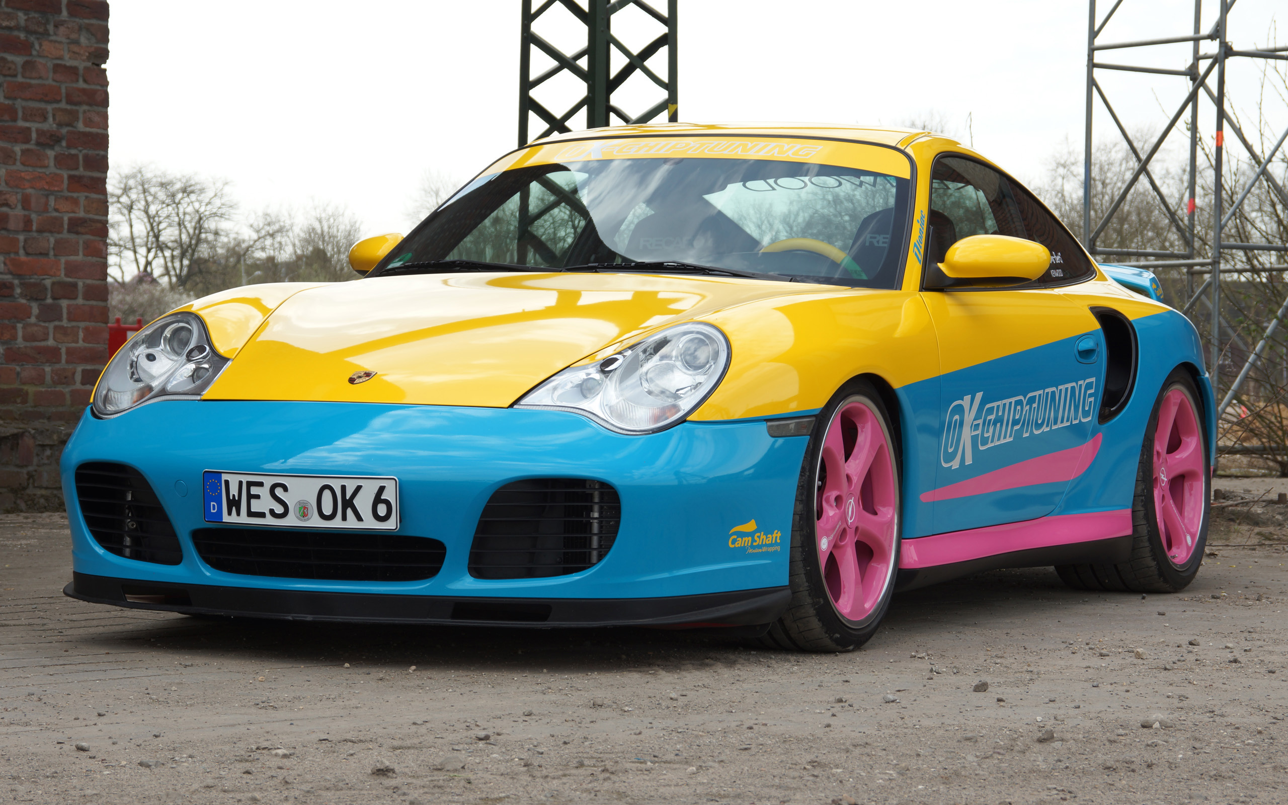 OK Chiptuning Manta Porsche 996 Turbo Wallpaper. HD Car Wallpaper