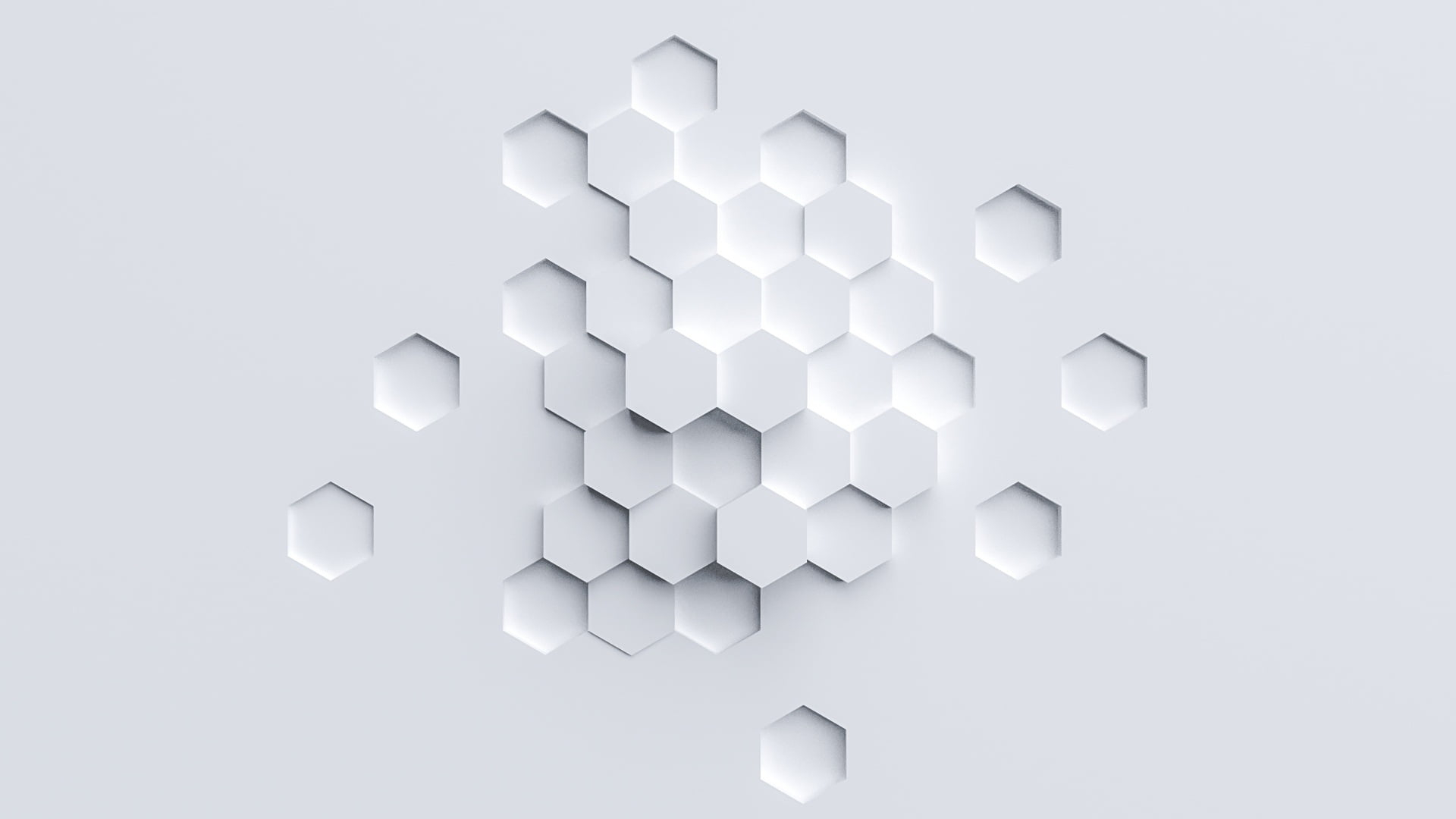 Minimal wallpaper, abstract, hexagon, simple, minimalism, white color * Wal...