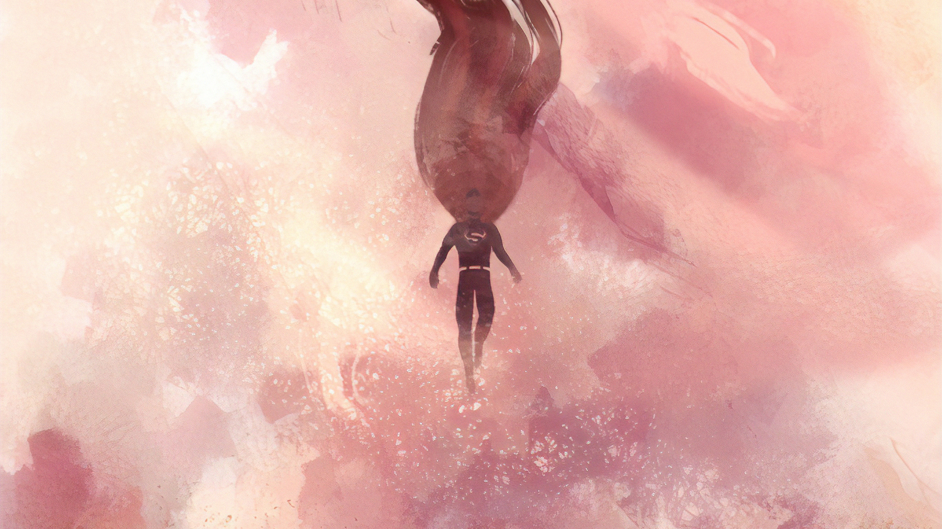 Superman Flying Above Laptop Full HD 1080P HD 4k Wallpaper, Image, Background, Photo and Picture