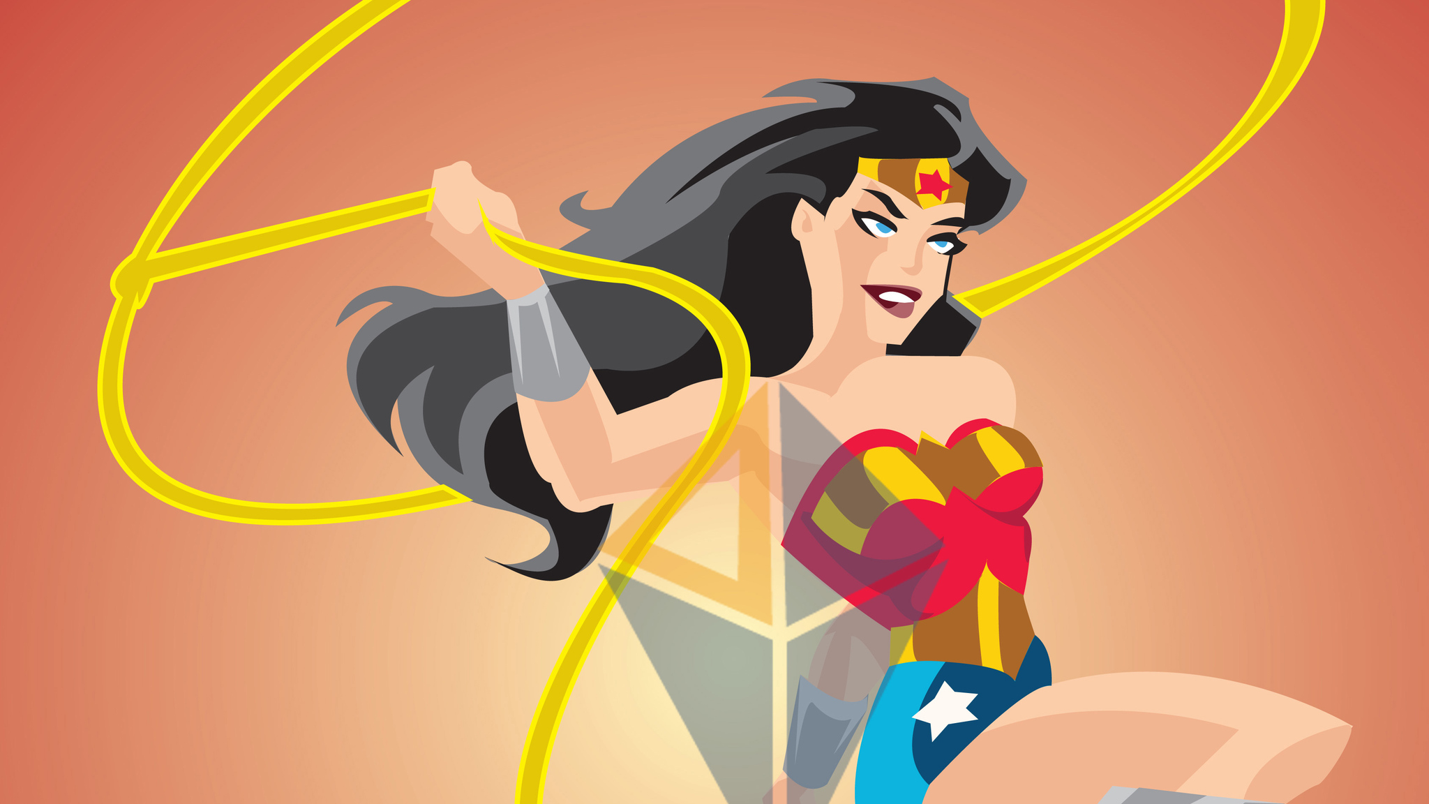 Wonder Woman Vector Art 4k 2048x1152 Resolution HD 4k Wallpaper, Image, Background, Photo and Picture