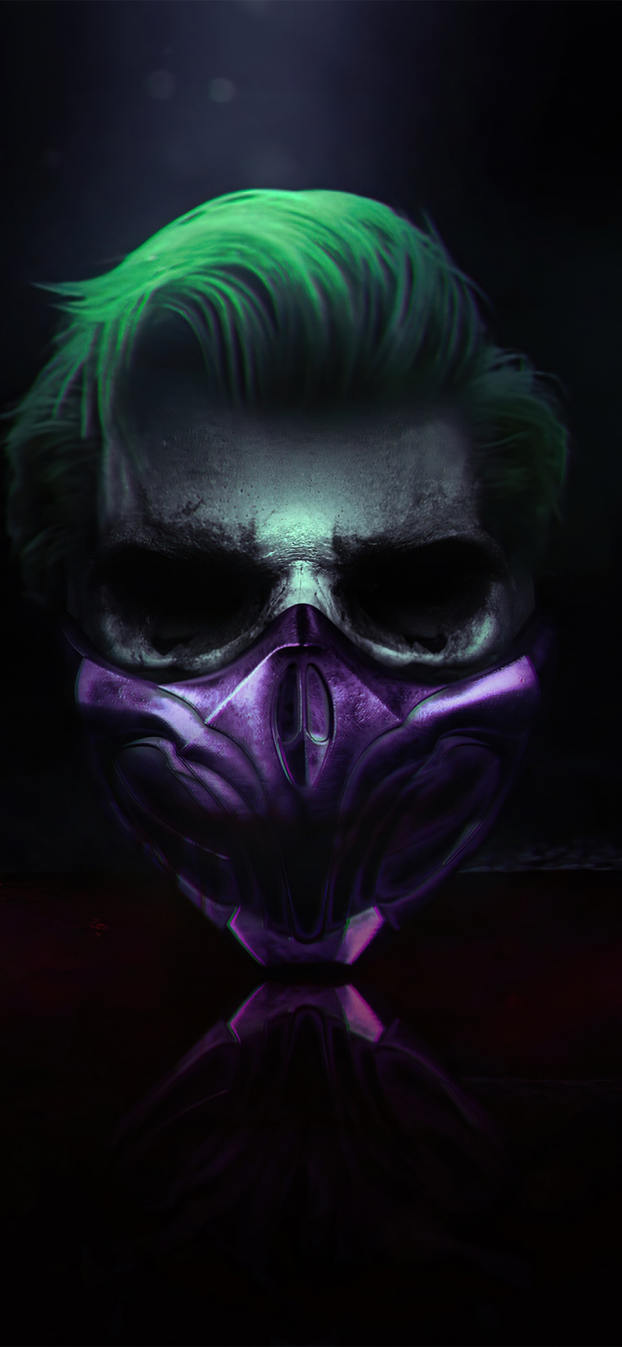 Joker Wallpaper 4K, Mask, Cyberpunk, Dark background, Graphics CGI