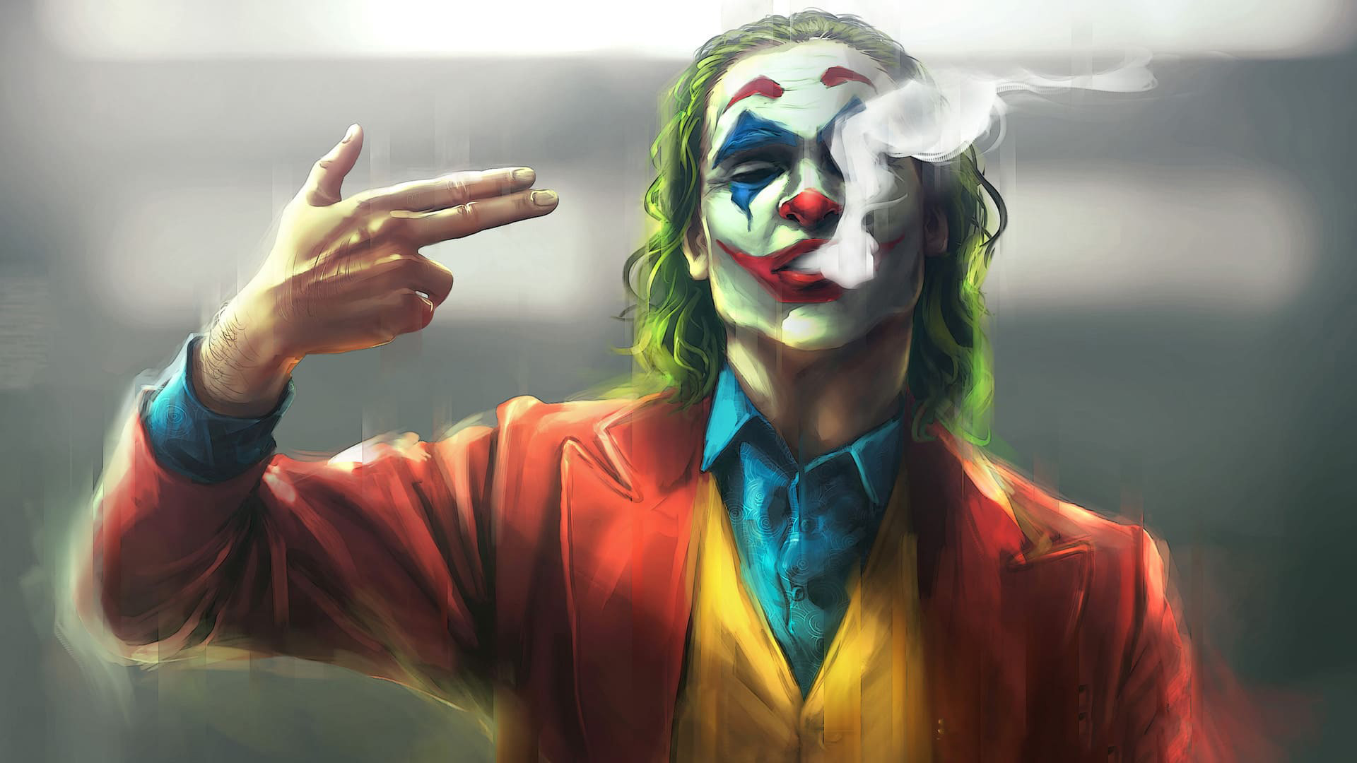 Joker With Smoke HD Joker Wallpaper