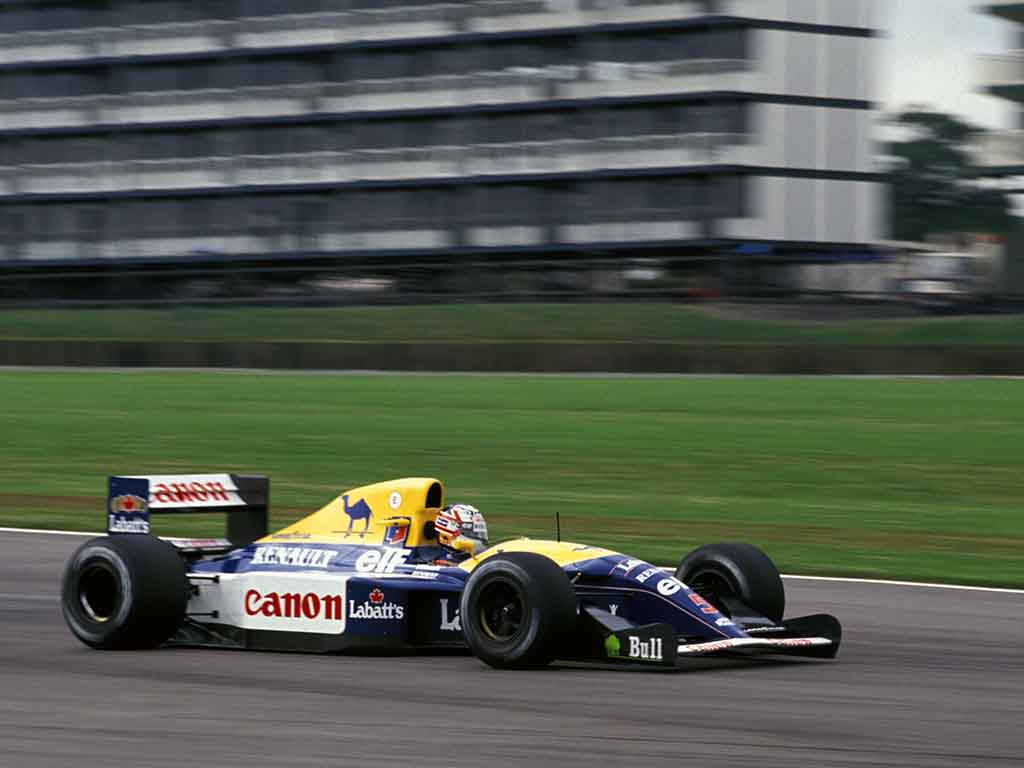 Sebastian Vettel buys Nigel Mansell's Williams FW14B
