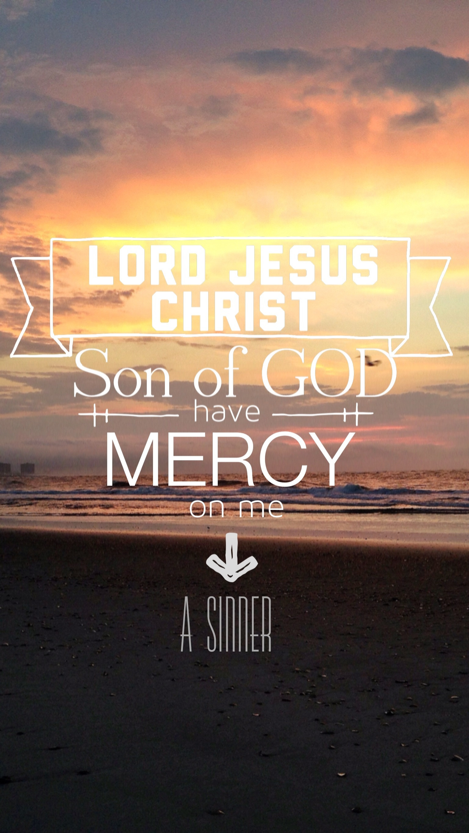 Jesus Prayer wallpaper for iPhone 5 (trying my hand at some design stuff): TrueChristian
