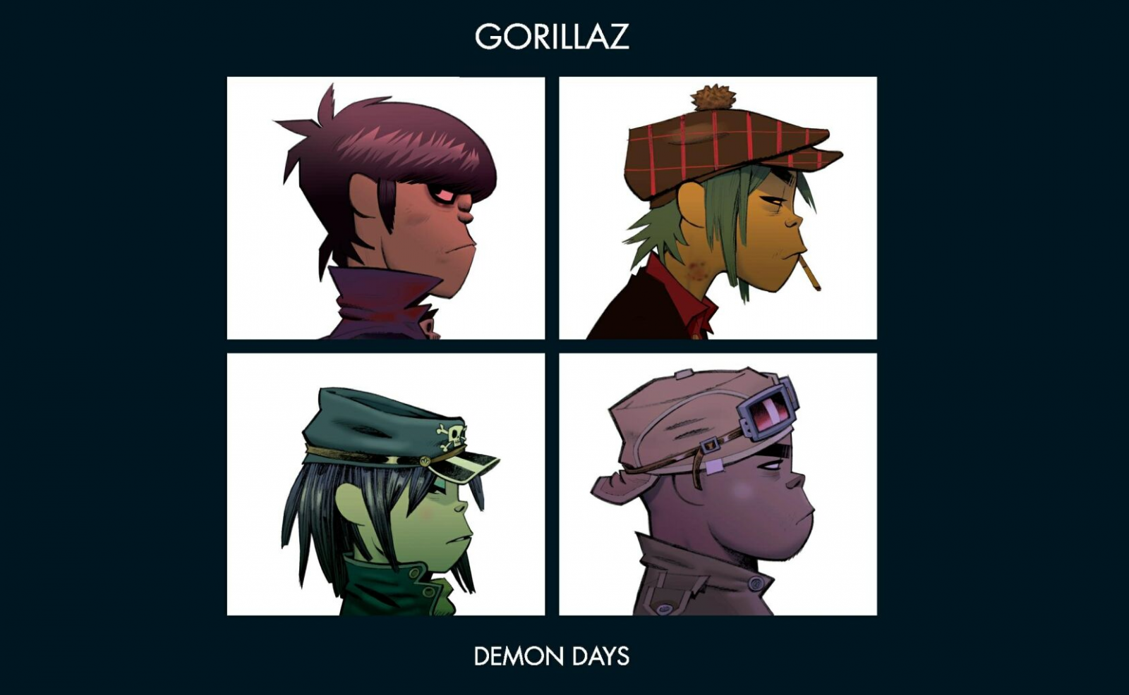 anime, music, cartoon, Gorillaz, album covers, comics, brand, demon days, screenshot, presentation. Mocah HD Wallpaper