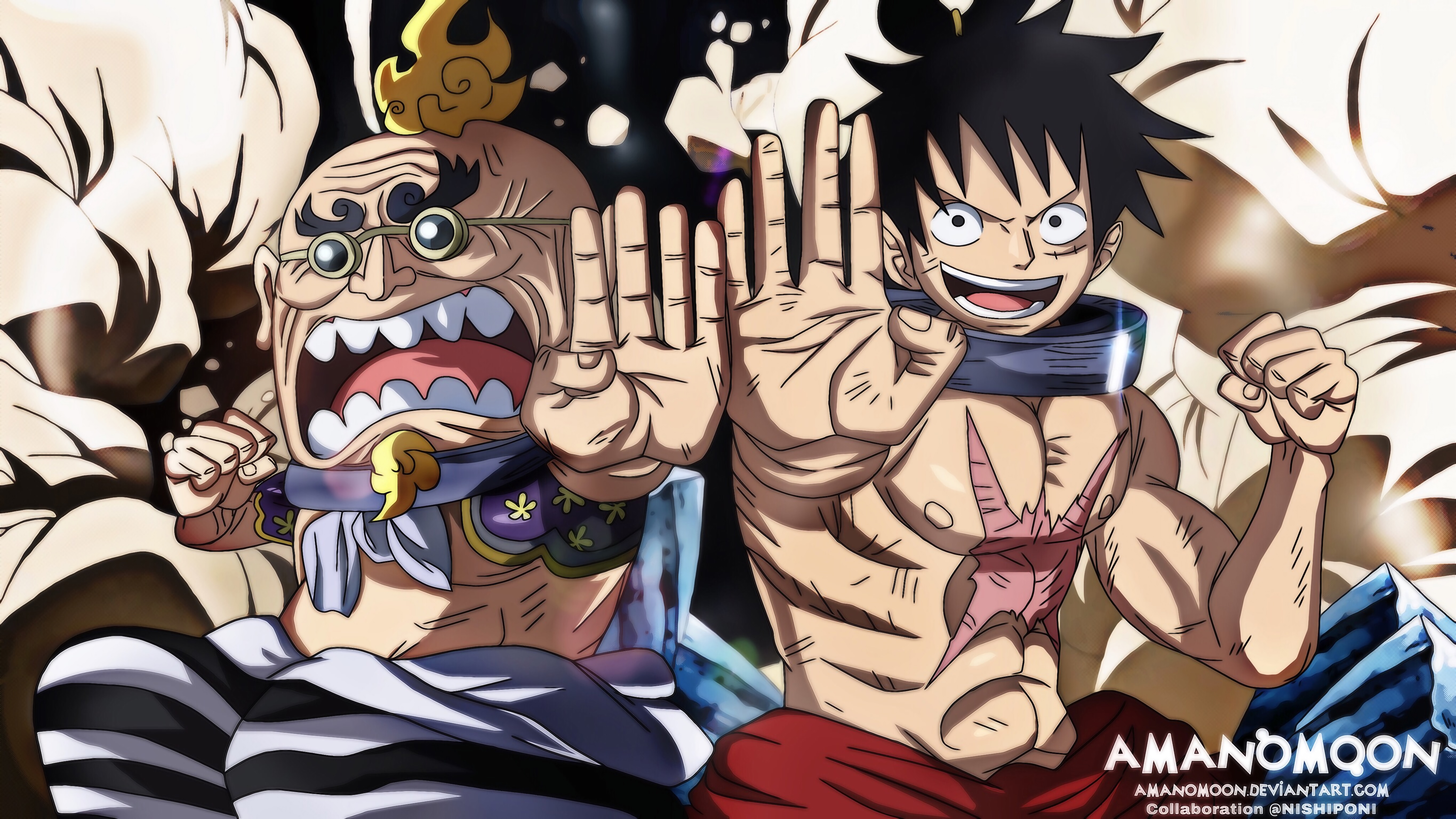 Hyogoro Luffy Haki Fighting