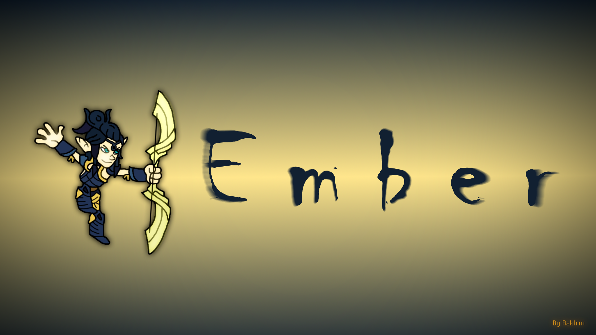 An Ember wallpaper i made for a friend <3: Brawlhalla