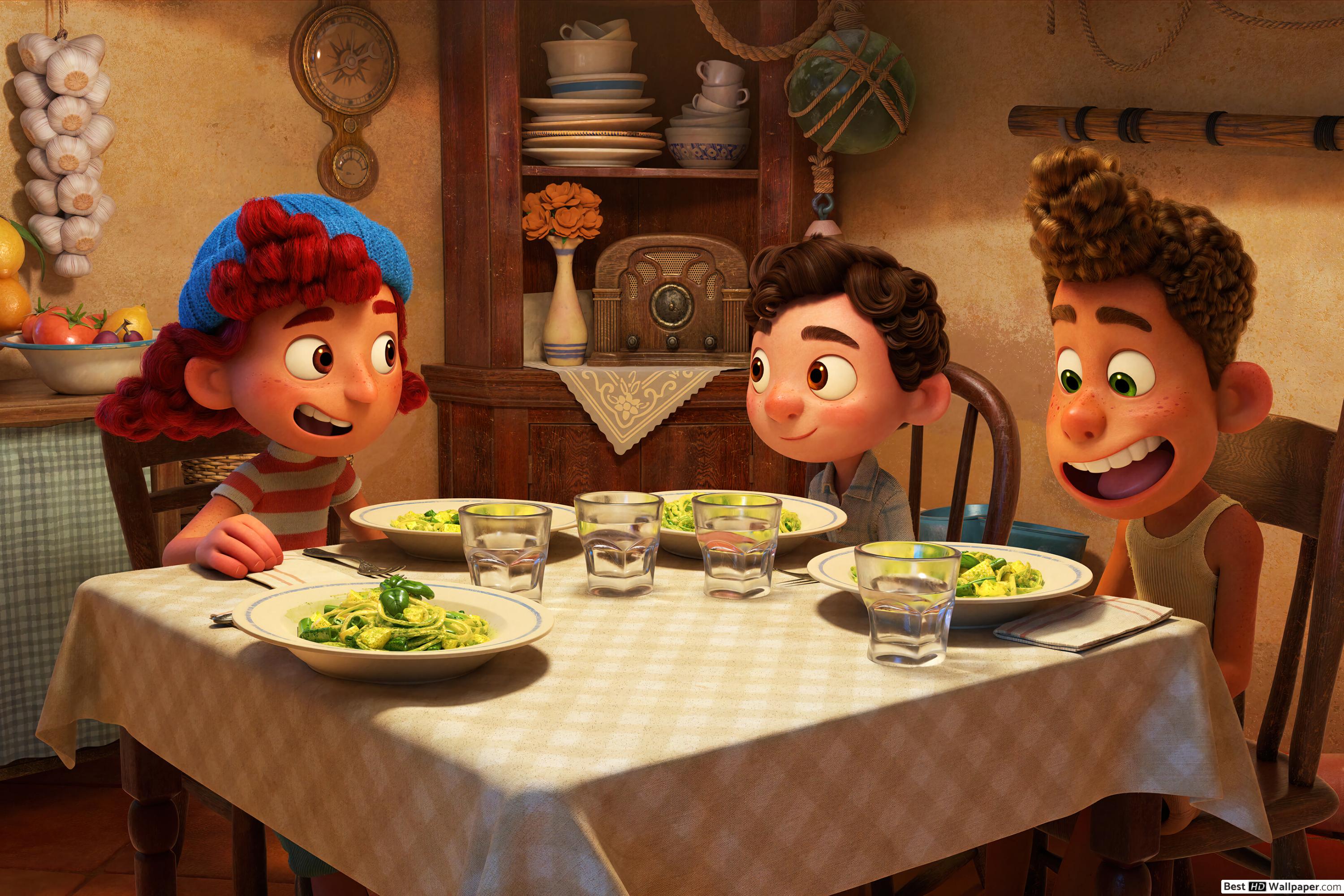 Luca with Alberto & Giulia X Pixar Movie 'LUCA' (2021) HD wallpaper download