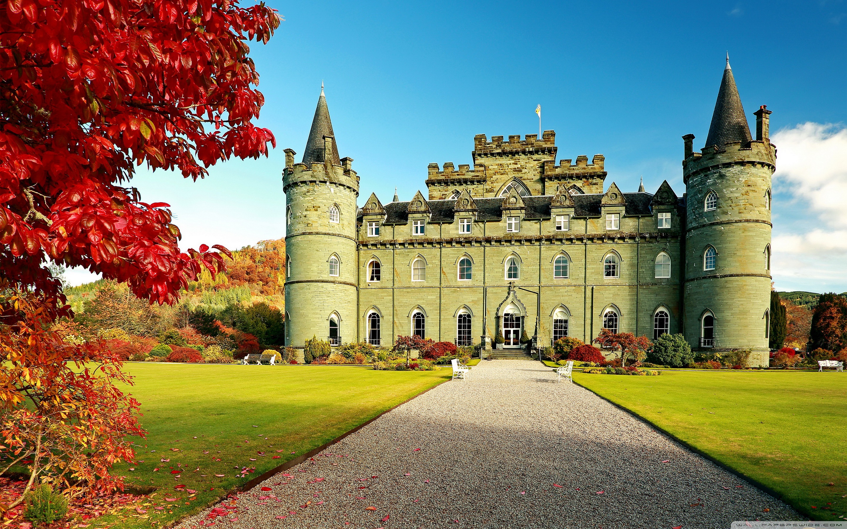 Scotland Autumn Wallpaper Castle