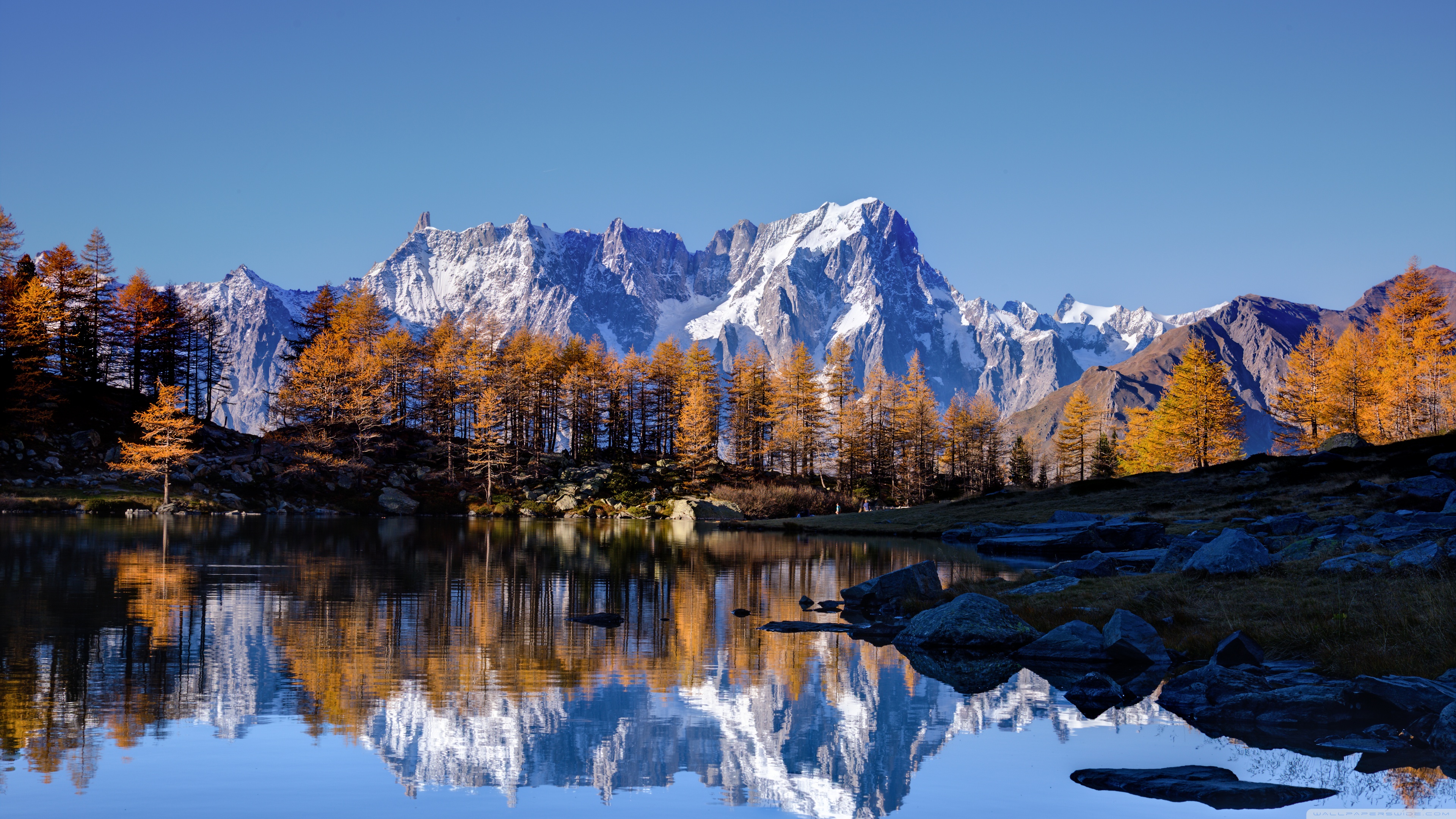 Mont Blanc Autumn Ultra HD Desktop Background Wallpaper for: Multi Display, Dual Monitor, Tablet