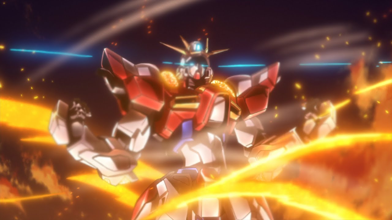 Build Burning Gundam Anime HD Wallpaper