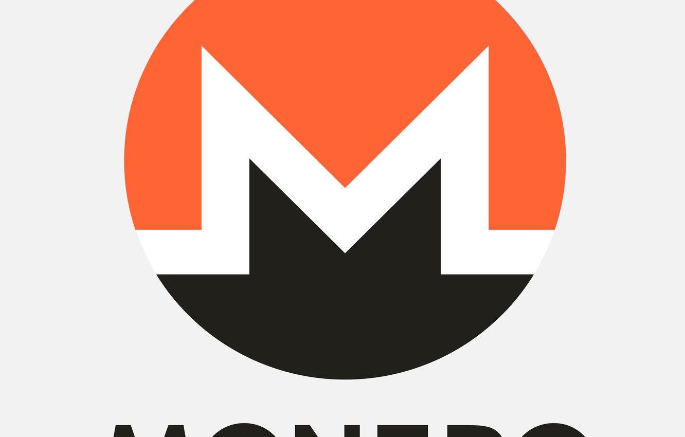 Wallpaper background, logo, logo, white, fon, monero, xmr, monero image for desktop, section минимализм