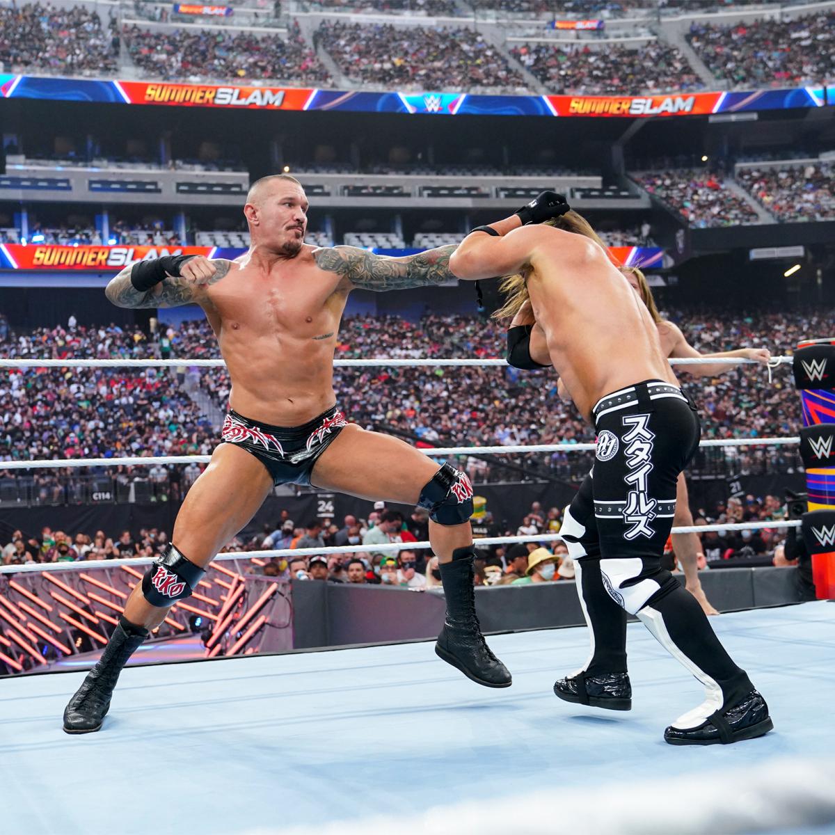 AJ Styles & Omos Vs. Rated RK Bro Raw Tag Team Championship Match: Photo