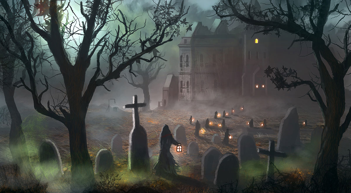 Spooky Halloween Background Free HD Wallpaper