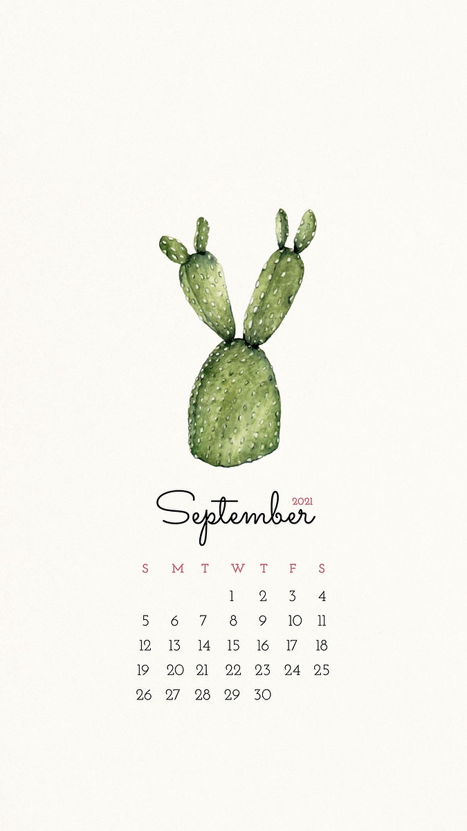 Calendar 2021 September printable