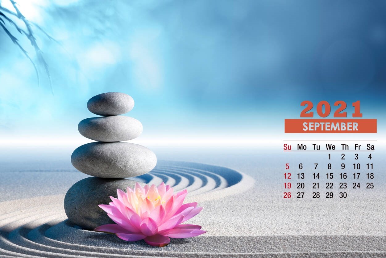 September 2021 Calendar Spa Wallpaper 72335