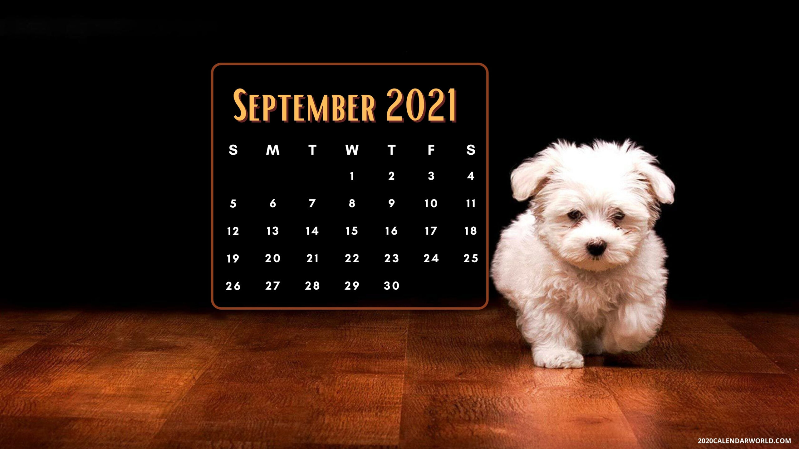 September 2021 Calendar Desktop HD Wallpaper & Background