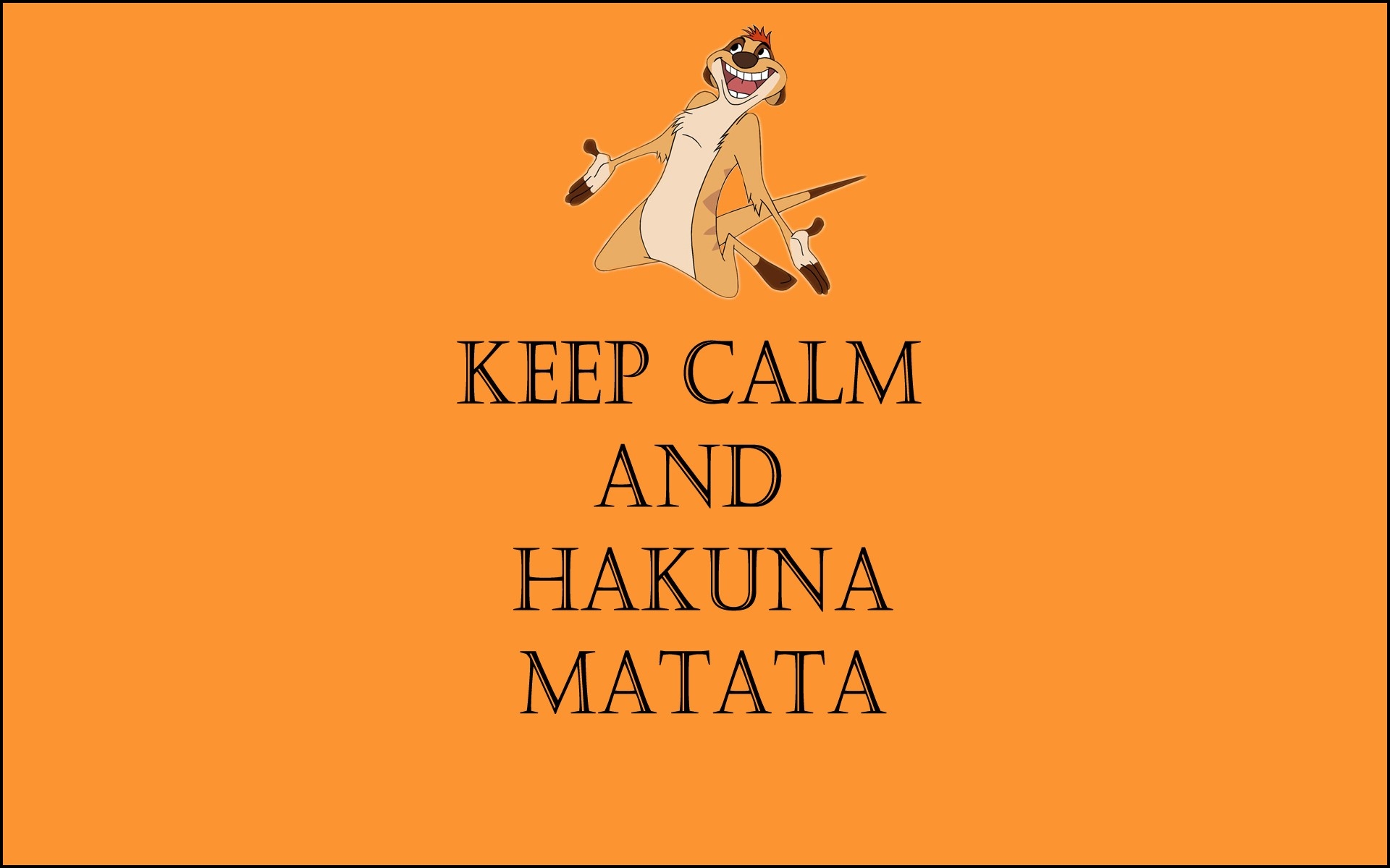 minimalistic orange quotes textures the lion king keep calm and hakuna matata 1920x1200 wallpaper