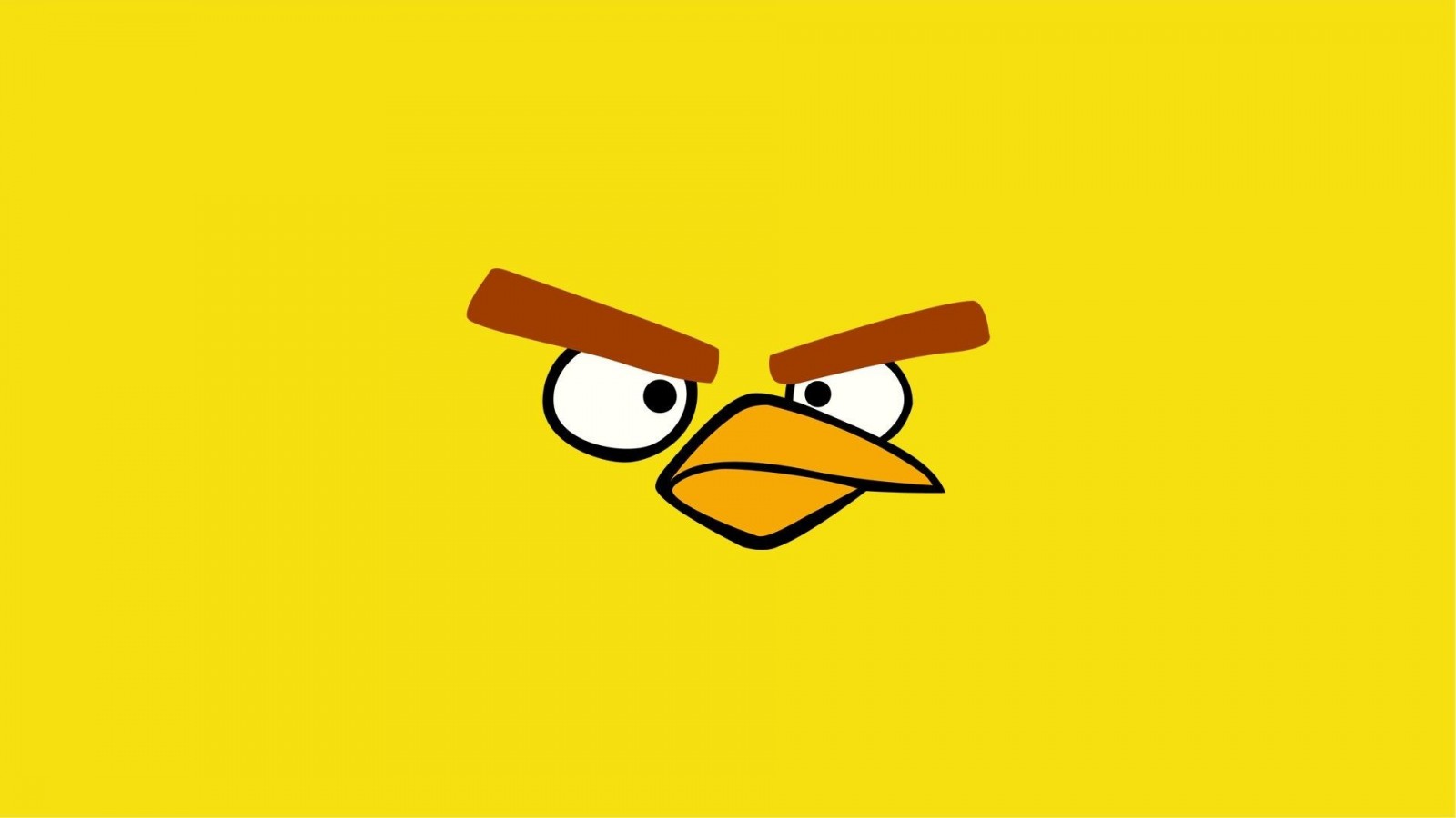 illustration, glasses, logo, yellow, cartoon, smiley, brand, Angry Birds, icon, font. Mocah HD Wallpaper
