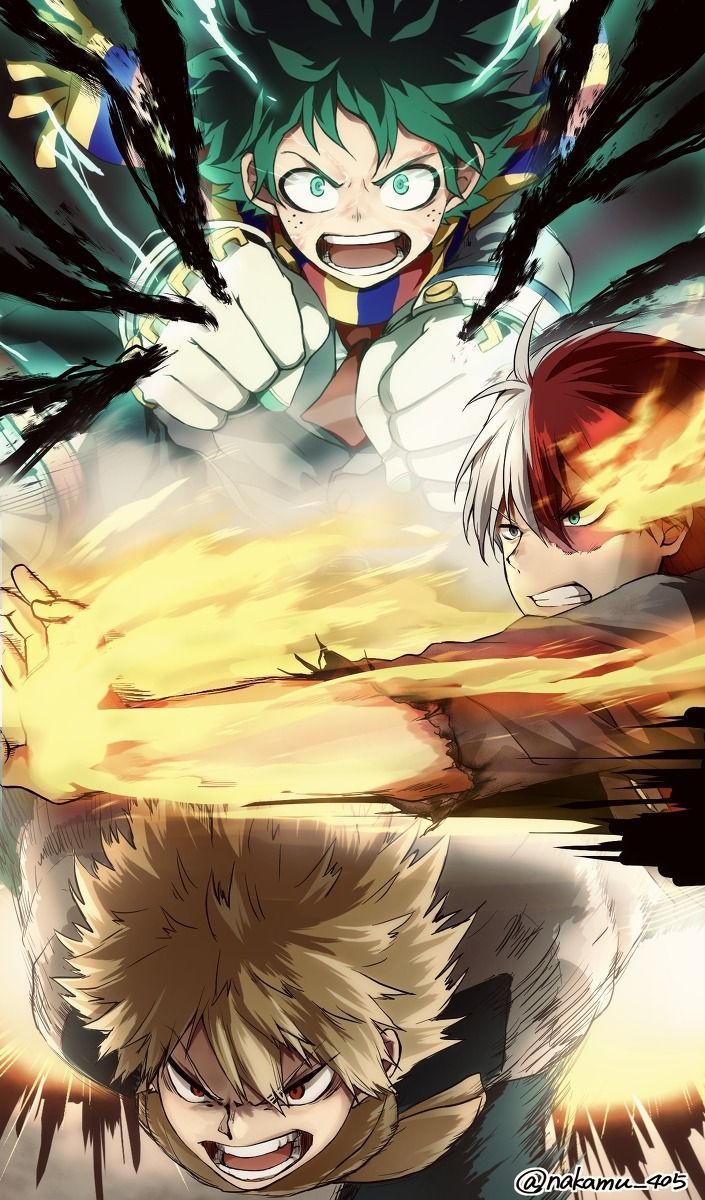 Bakugou and Deku Wallpaper