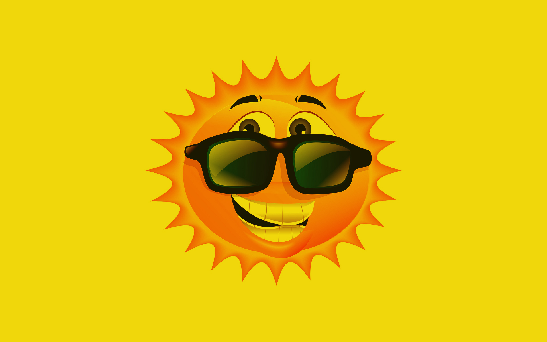 cartoon, Smile, Smiley, Sun, Summer, Seasons, Glasses, Sunglasses, Eyes, Art, Vector, Abstract Wallpaper HD / Desktop and Mobile Background