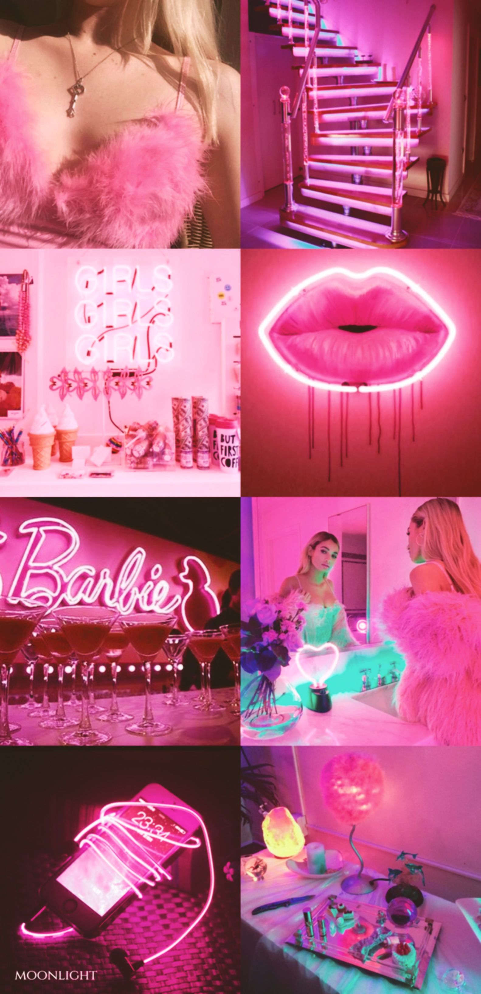 Barbie Girl <3. iPhone wallpaper girly, Aesthetic iphone wallpaper, Pink neon lights