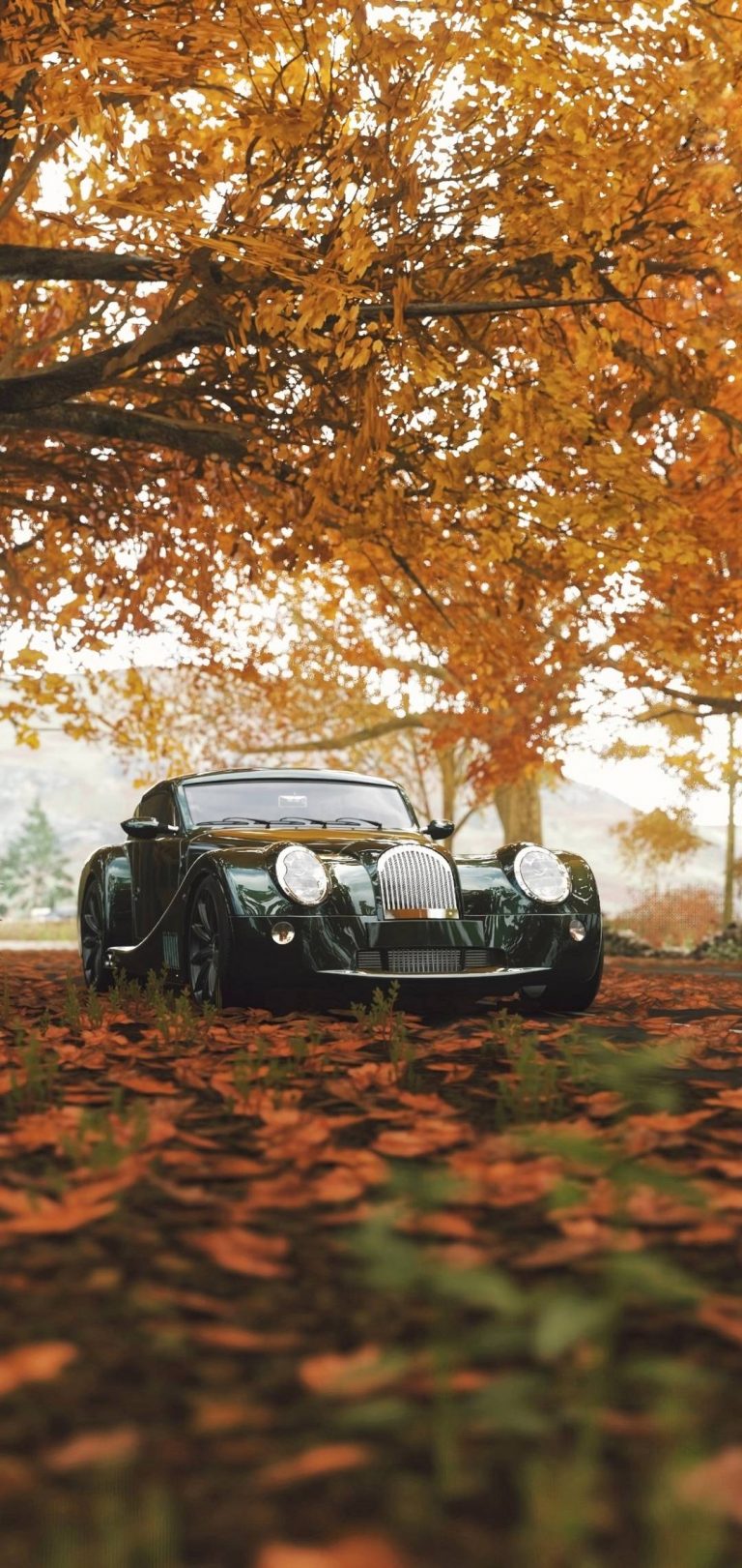 Autumn And Car Wallpaper