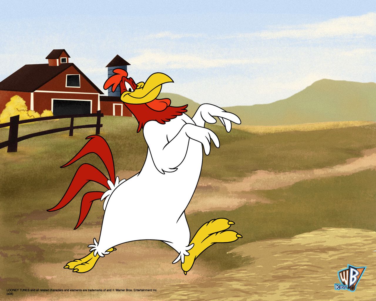 Foghorn Leghorn On The Farm Tunes Wallpaper